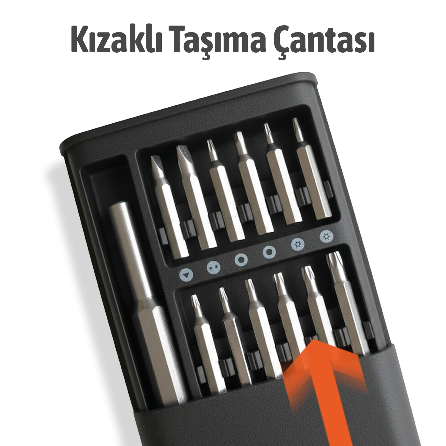 Hassas Mıknatıslı Mini 24 Parça Tornavida Seti Bilgisayar Telefon Elektronik Tamiri İçin İdeal