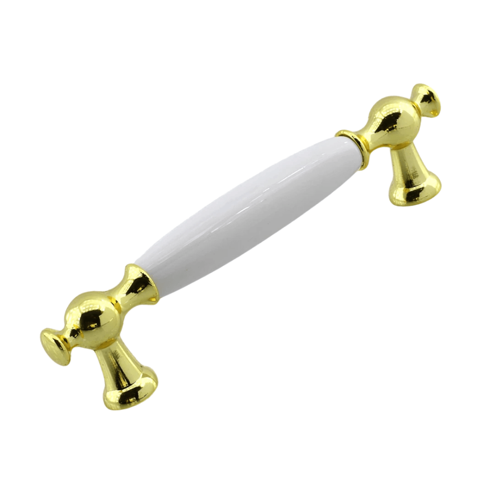 Arnas Porselen Gold Altın Kulp 128 mm Mobilya Çekmece Mutfak Dolabı Dolap Kapak Kulplar Kulb Kulpu