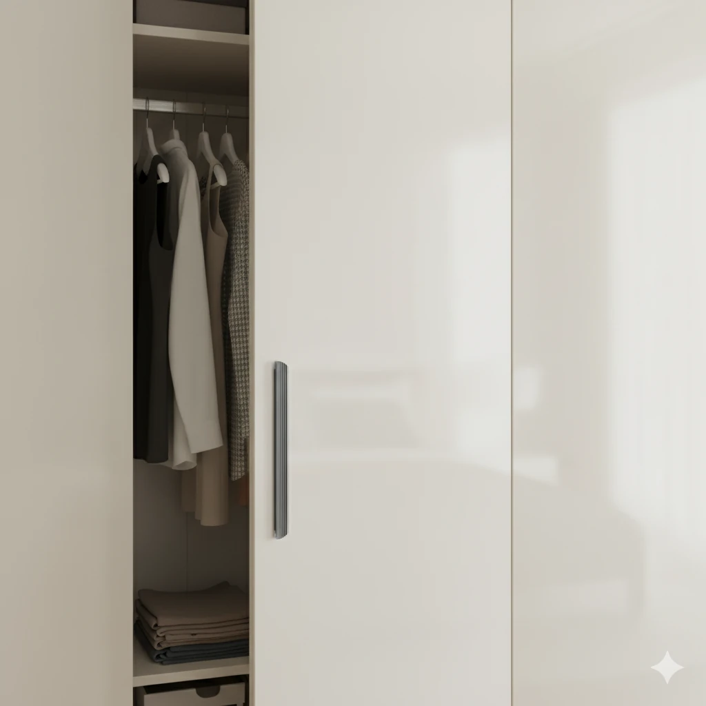 Kanal Kulp Füme Kanallı Çizgili 224 mm 24 cm Metal Mobilya Çekmece Dolap Kapak Kulpu Modern Kulplar