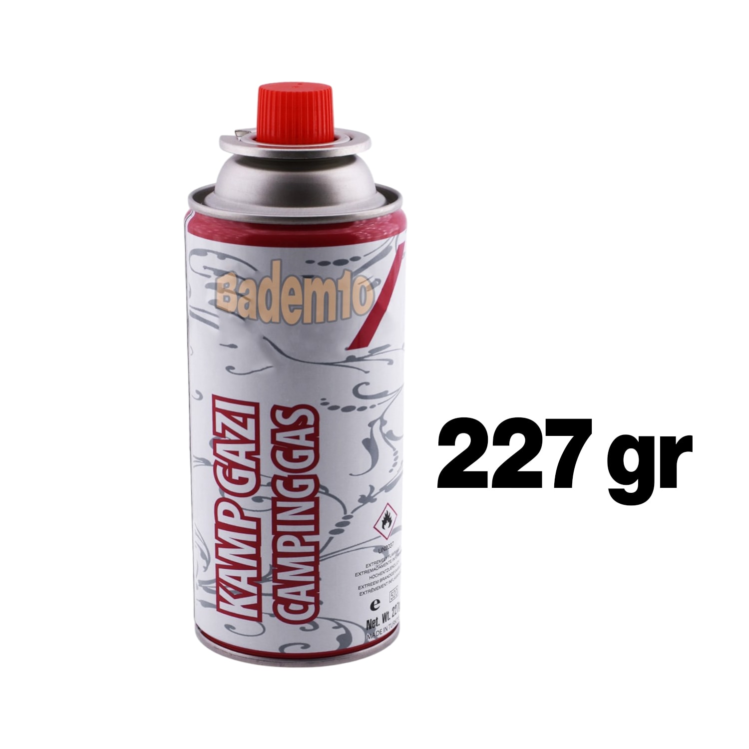 Kamp Gazı (3 Adet) Bütan Propan Tüpü Portatif Ocak Kartuşu Tek kullanımlık Pürmüz Yedeği 227 gr