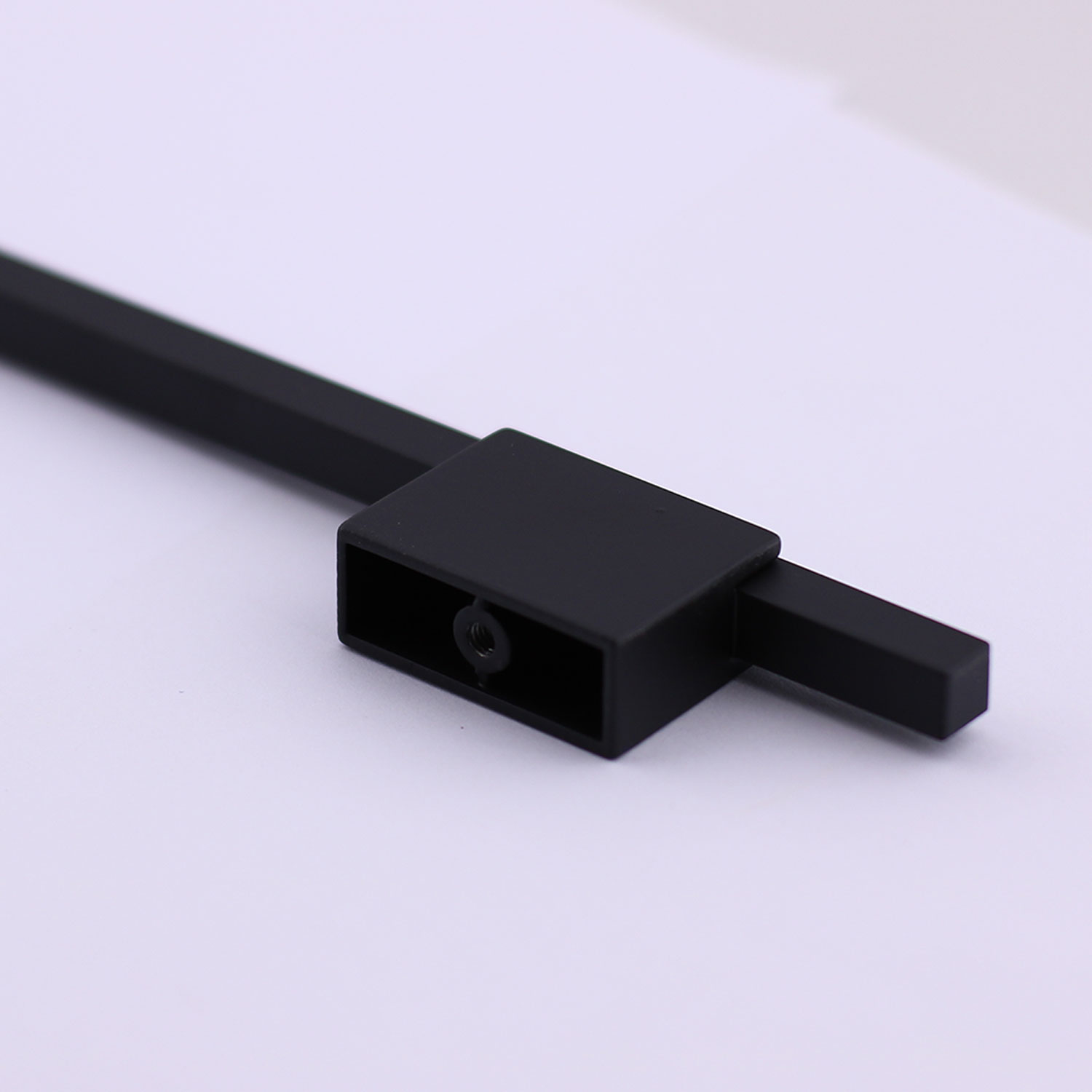 Boyut Siyah Metal 224 mm Mobilya Kolu Aksesuarı Uzun Dolap Kulpları Mutfak Çekmece Kulbu Kapak Kulbu
