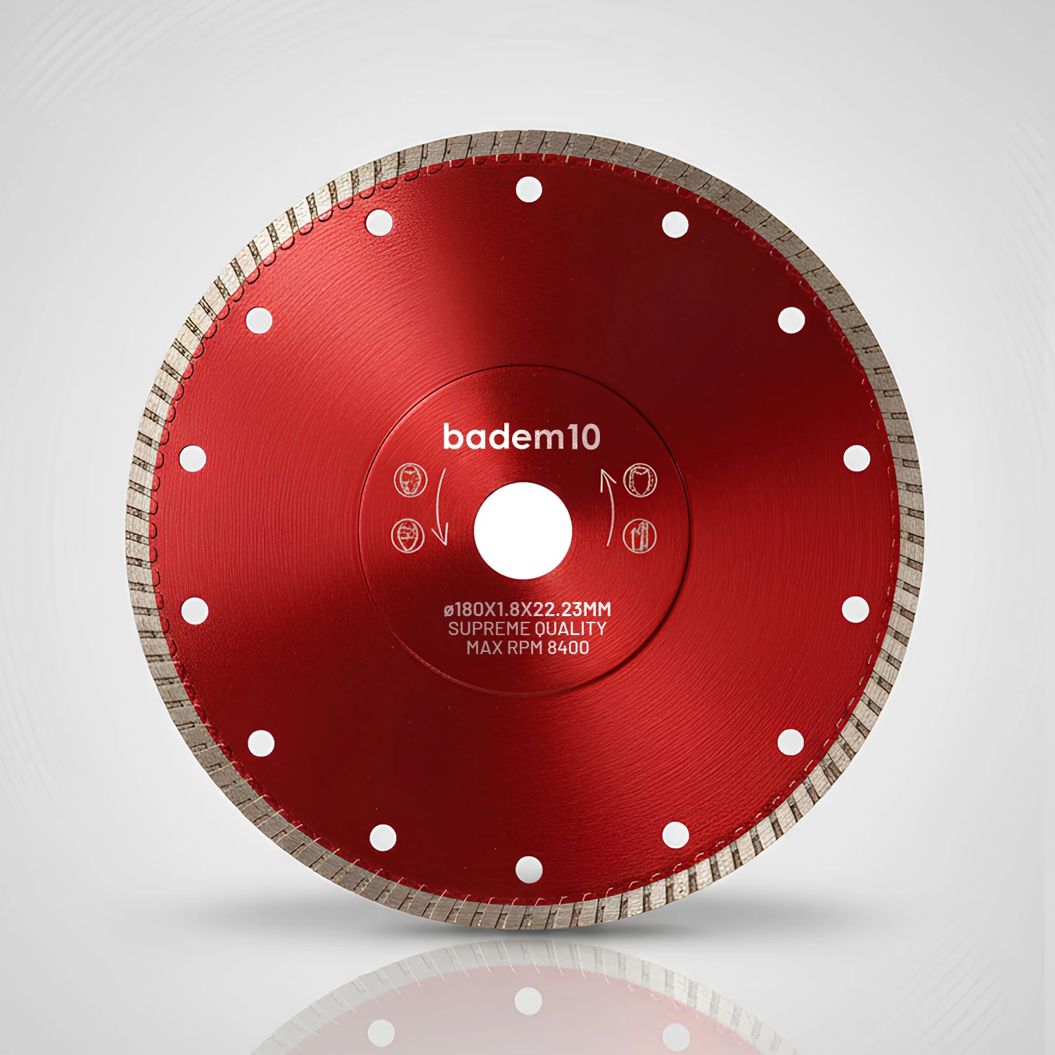 Hassas Beton Seramik Porselen Kesme Elmas Testere 180X1,8MM Hassas Kesim Testere Bıçağı