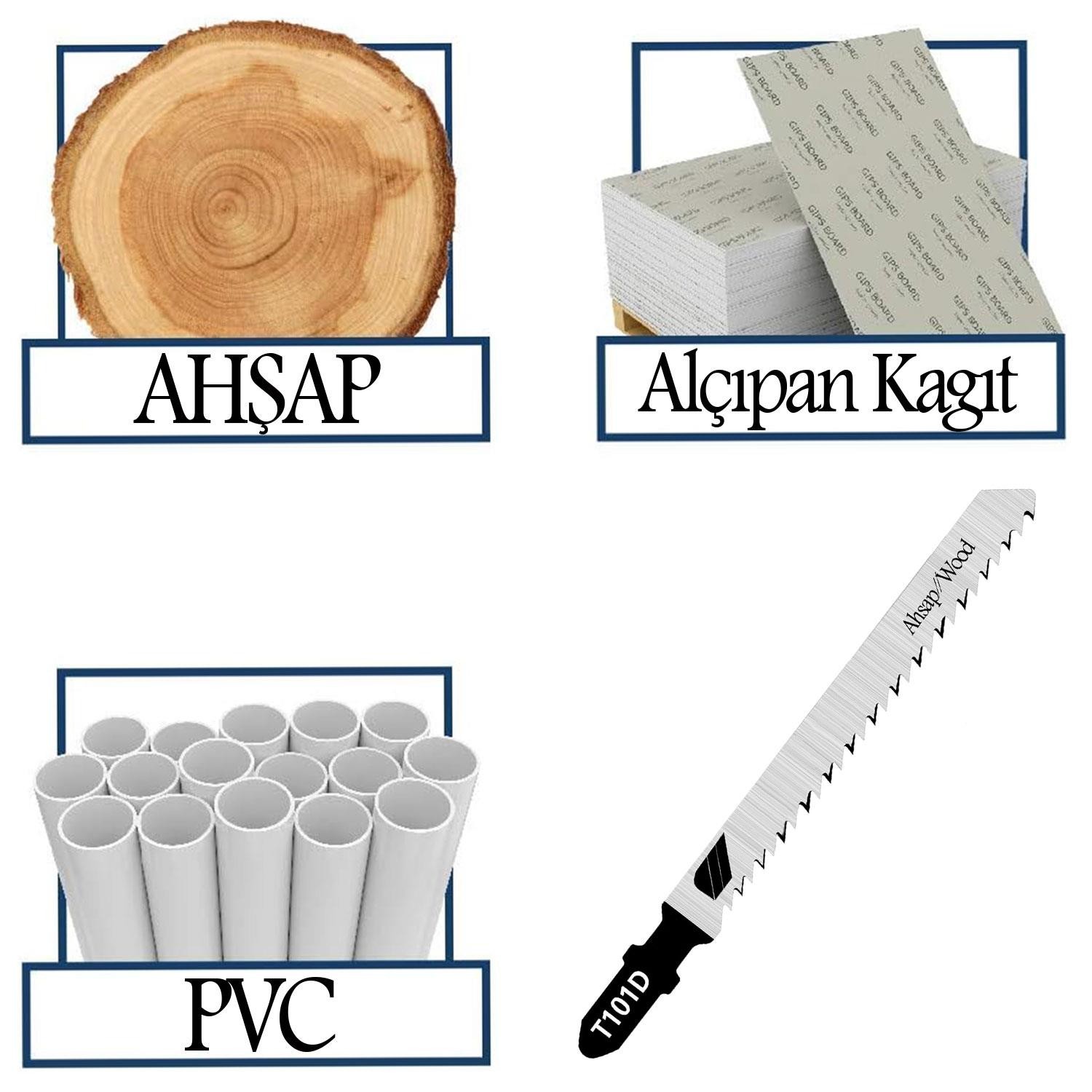 Ahşap Kesim Dekupaj Testere Bıçağı Bıçak T101D