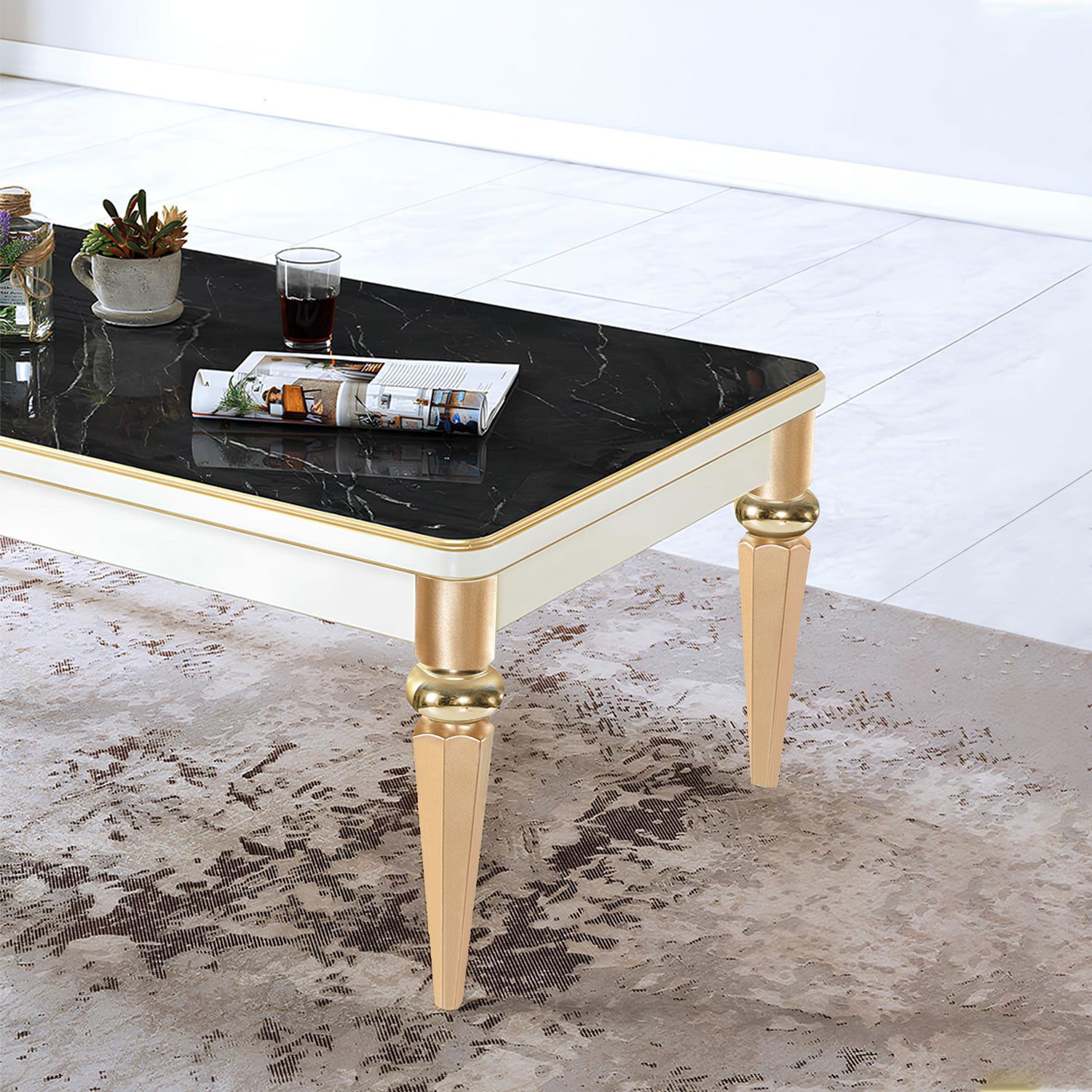Elips 4 ADET Sehpa Ayağı 42 cm Plastik Gold Altın Masa Ayak Mutfak Sehpası Masası Mobilya Ayakları