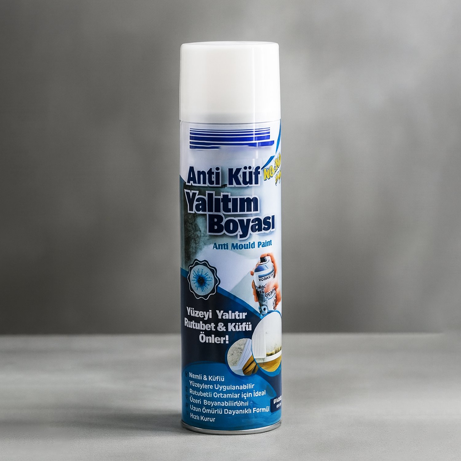 500 ML Beyaz 350 Gr Nem Küf Karşıtı Yalıtım Boyası Rutubet Önleyici Kapatıcı İzolasyon Kaplama