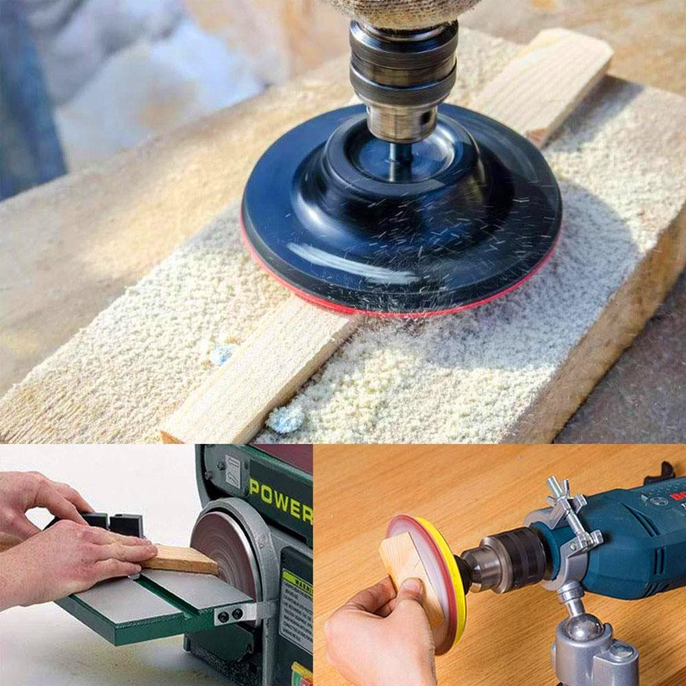 50 Adet Cırt Zımpara 115 mm Spiral Avuç Taşlama (Karma Paket)