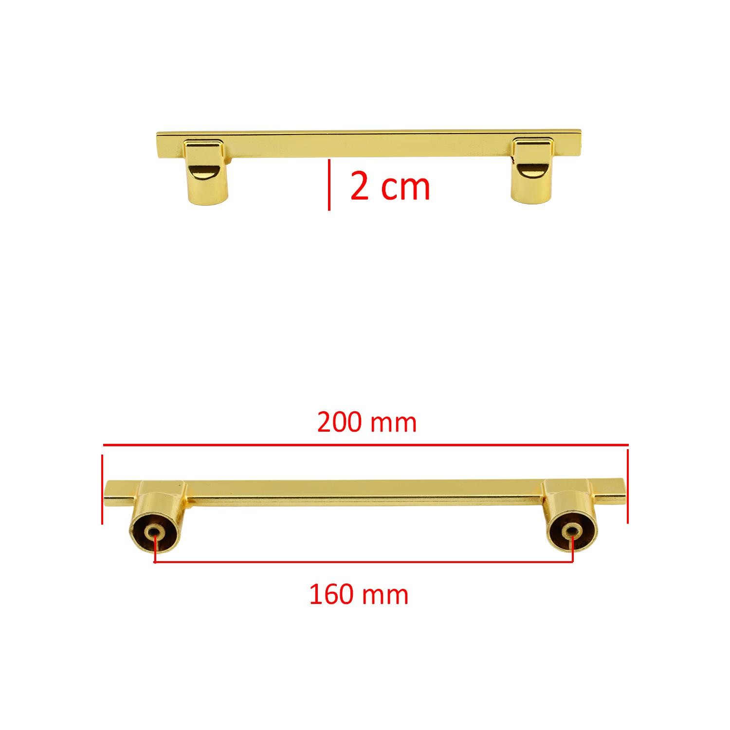 Oval Lama (160 MM-16.0 CM) Düz Mobilya Mutfak Dolabı Çekmece Dolap Kulpu Kulbu Gold Metal Kulpları