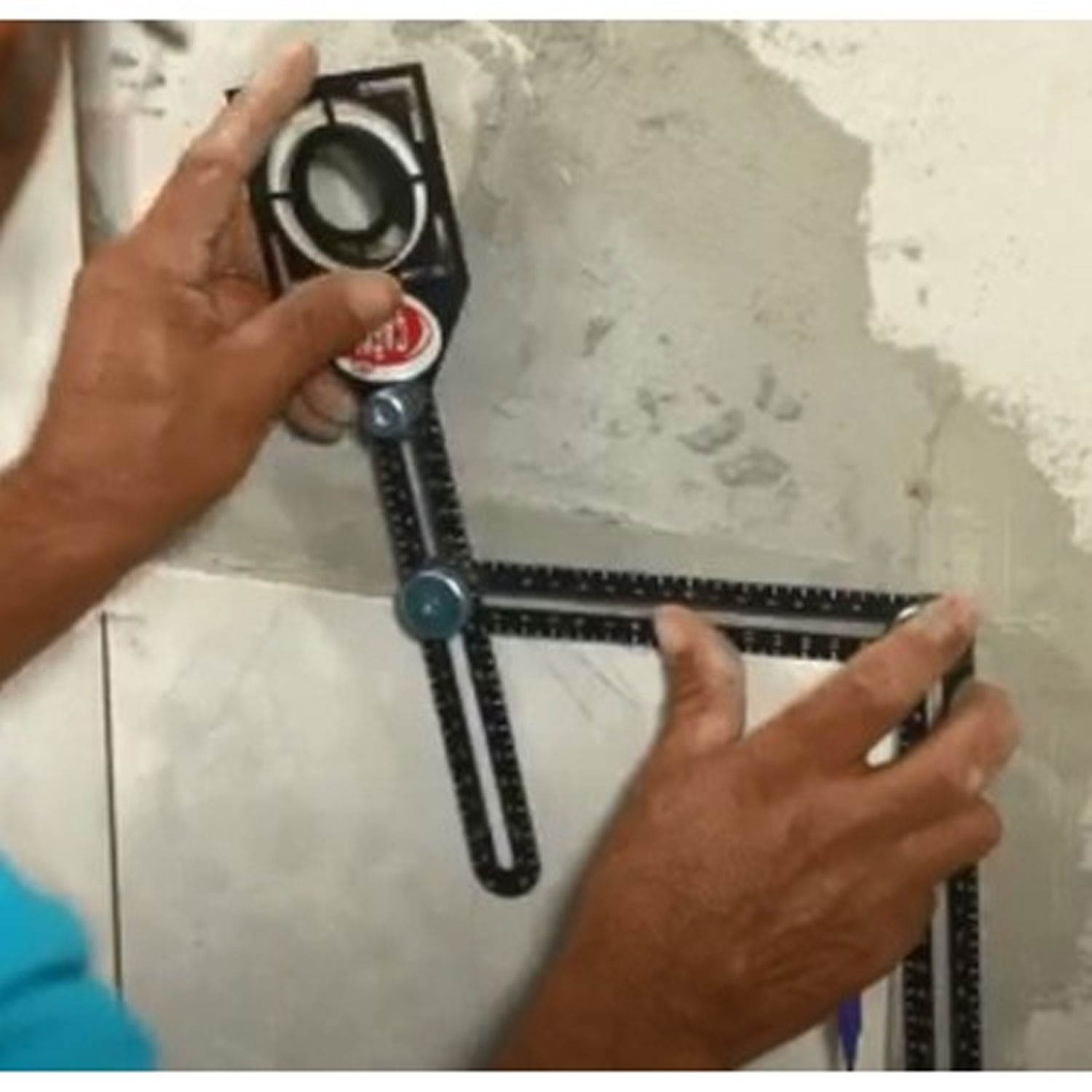 Akıllı Katlanır Gönye 8 Kat Çok Açılı Ölçüm Cetveli Fayans Ahşap Tuğla Cam Taş Kesim İşaretleme Arac