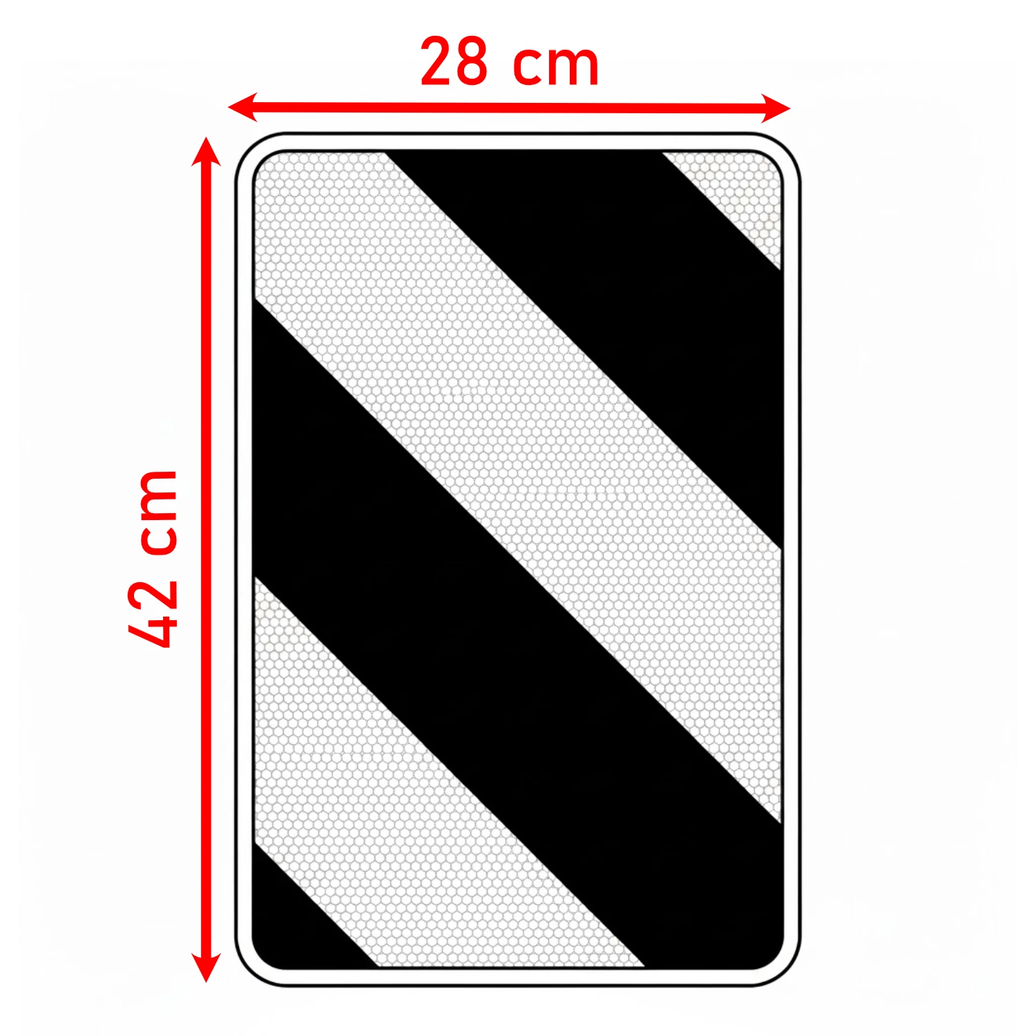 Ağır Nakliyat Lowbed İçin 2 Adet 28x42 cm Kırmızı Beyaz Reflektörlü Lowbed  Yük Uyarı Levhası