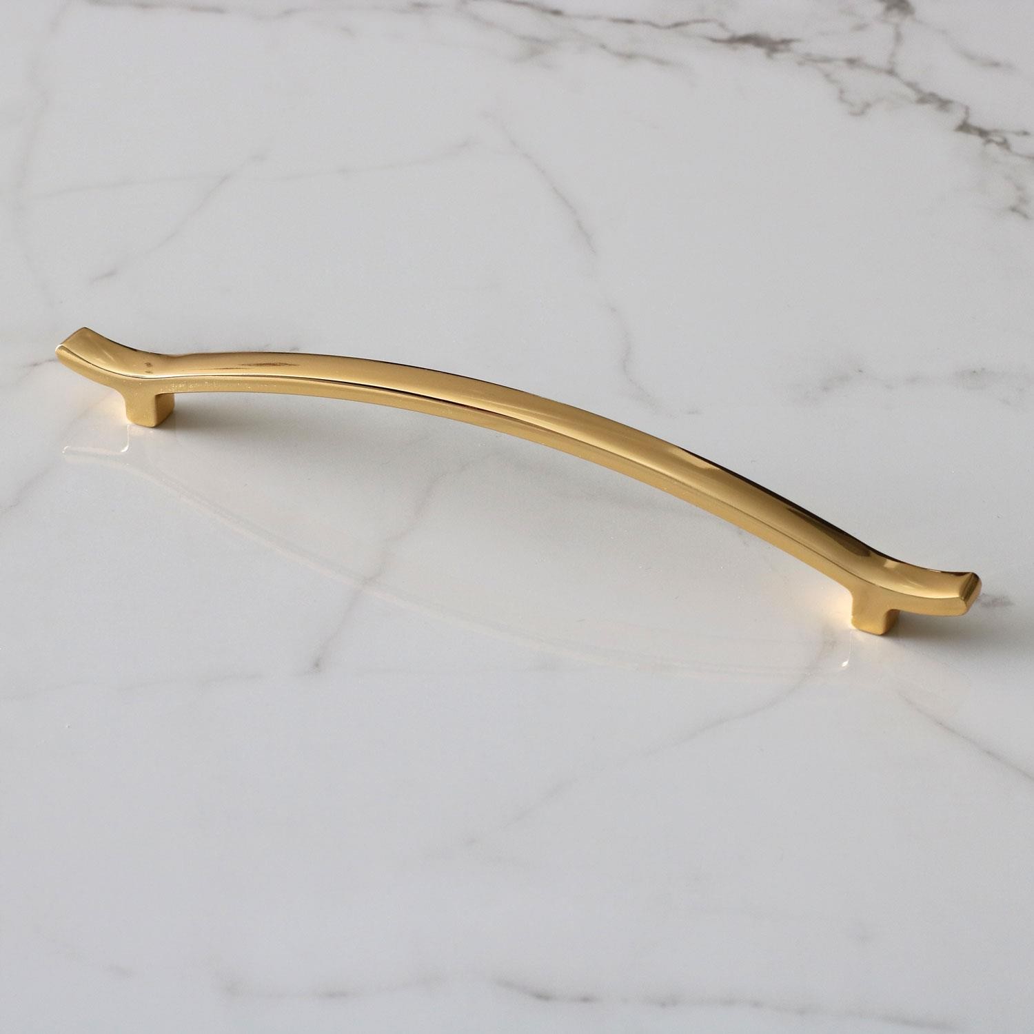 Merve (160 MM-16 CM) Gold Altın Metal Kulp Çekmece Mobilya Mutfak Dolap Kulpları Dolabı Kulbu Kulpu