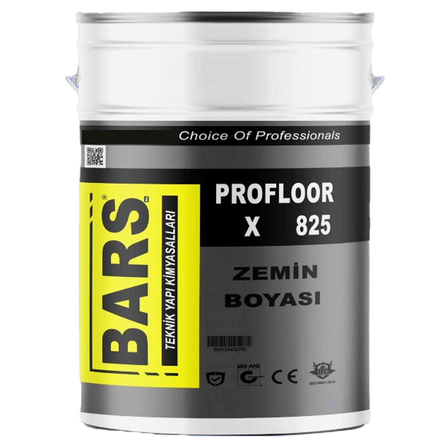 Bars Profloor 825 Reçine Esaslı Dayanıklı Zemin Boyası Sarı 9 Kg