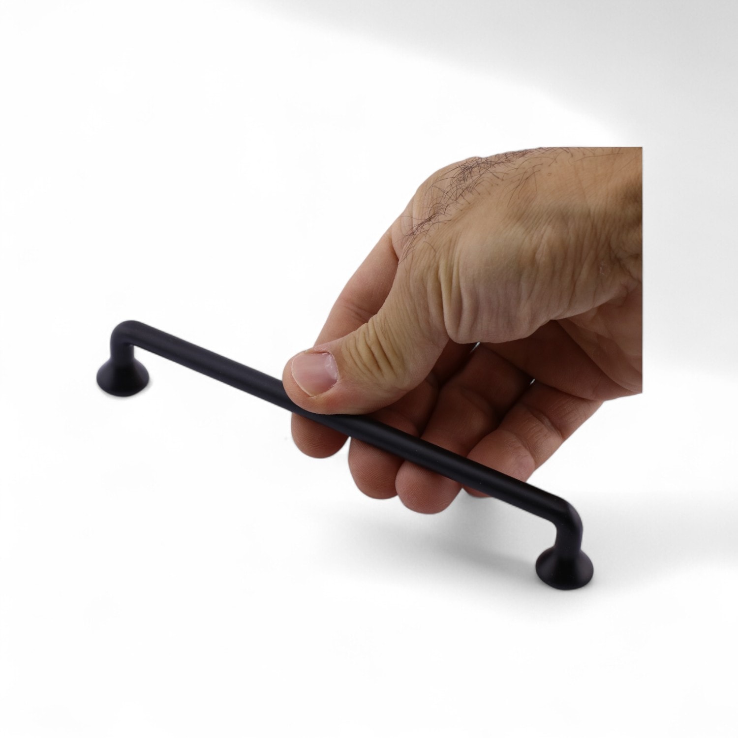 İncir Siyah Metal Kulp ( 224 MM 22.4 CM ) Kulbu Kulpu Mobilya Çekmece Dolap Kulpları Mutfak Dolabı