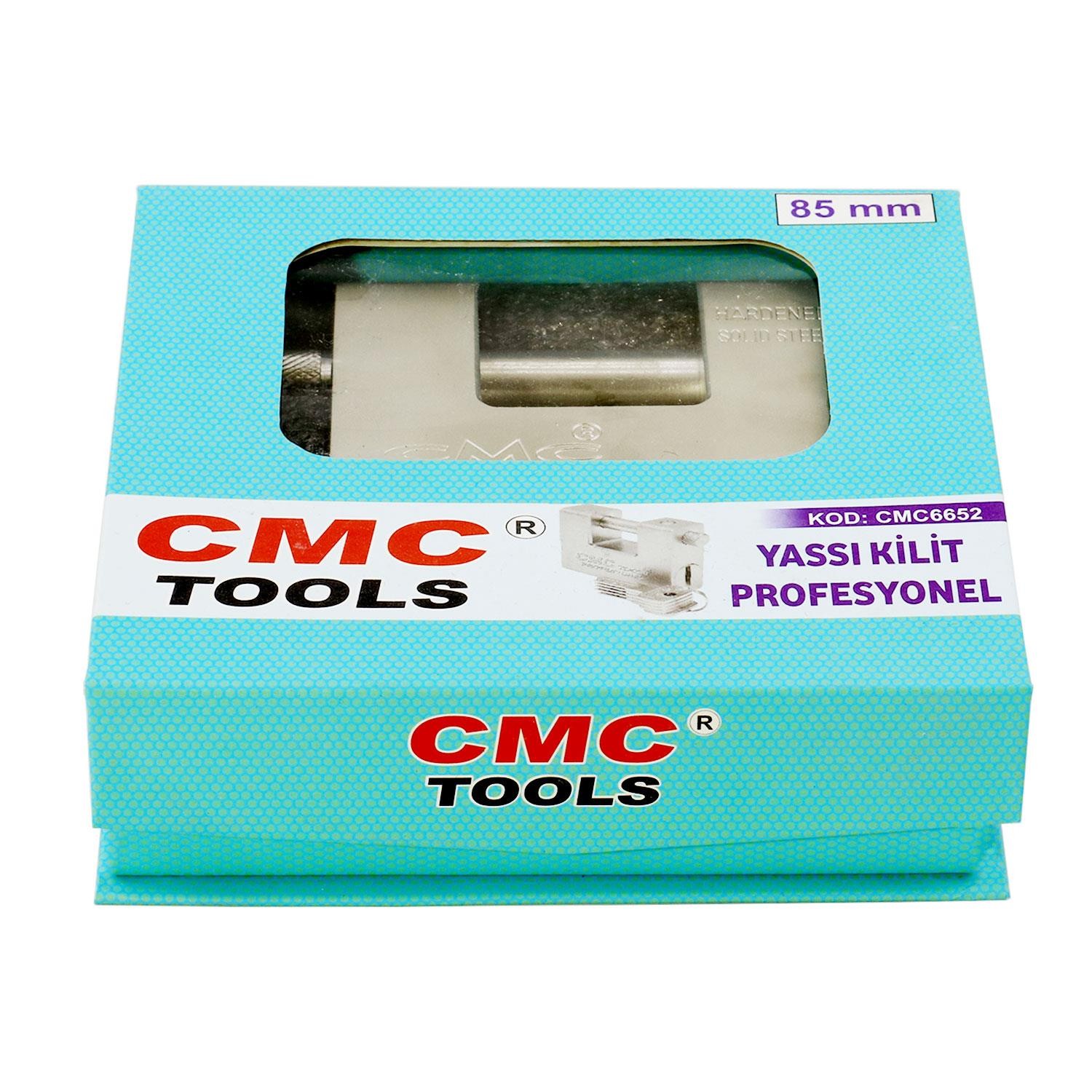 CMC 6652 Yassı Kayar Milli Asma Kilit 85 Mm