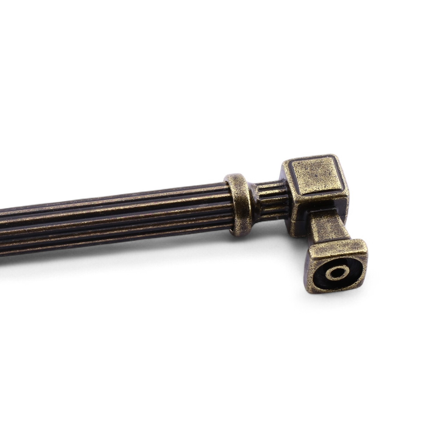Talas 224 mm Çizgili Antik Sarı Metal Kulp Mobilya Çekmece Mutfak Dolabı Dolap Kulpları Kulb 22.4 cm
