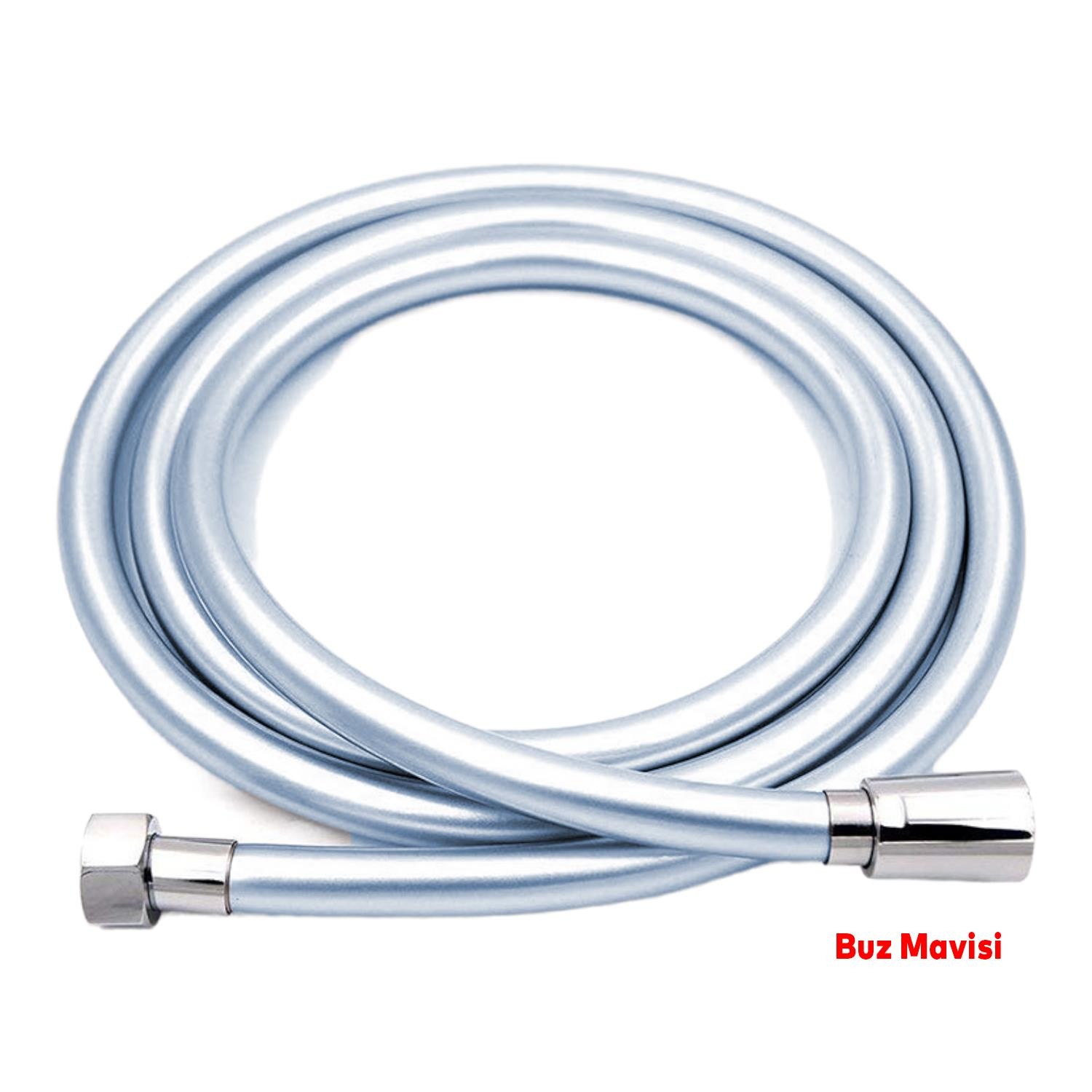 Linex 360 Derece Renkli PVC Kıvrılır Esnek Kopmaz Fiskiye Duş Hortum Banyo Hortumu 1.5 Metre