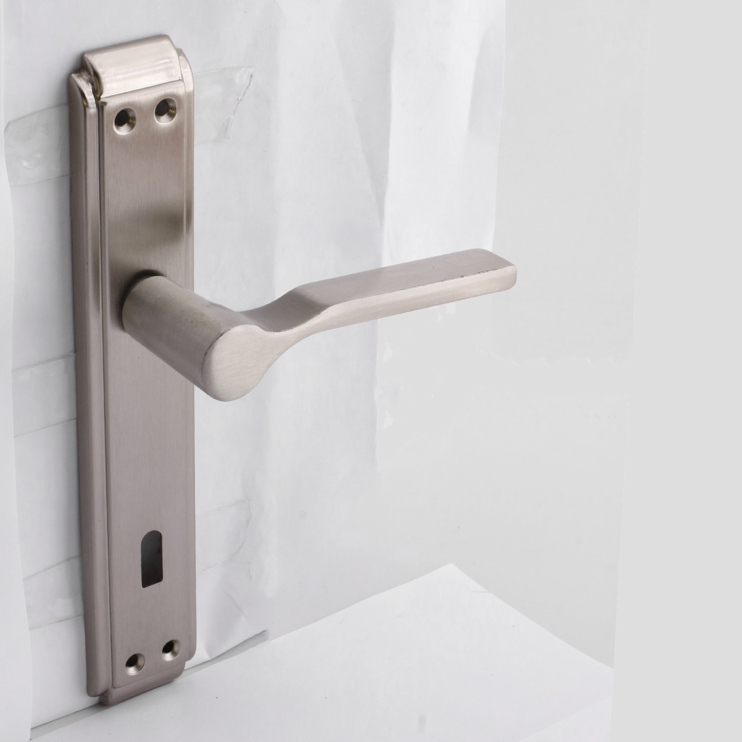 İç Oda Kapı Kolu Aynalı Sağa Sola Uygun Saten Renk Dış Ahşap Pvc Metal Çelik Kapısı Tutamağı 1 Takım