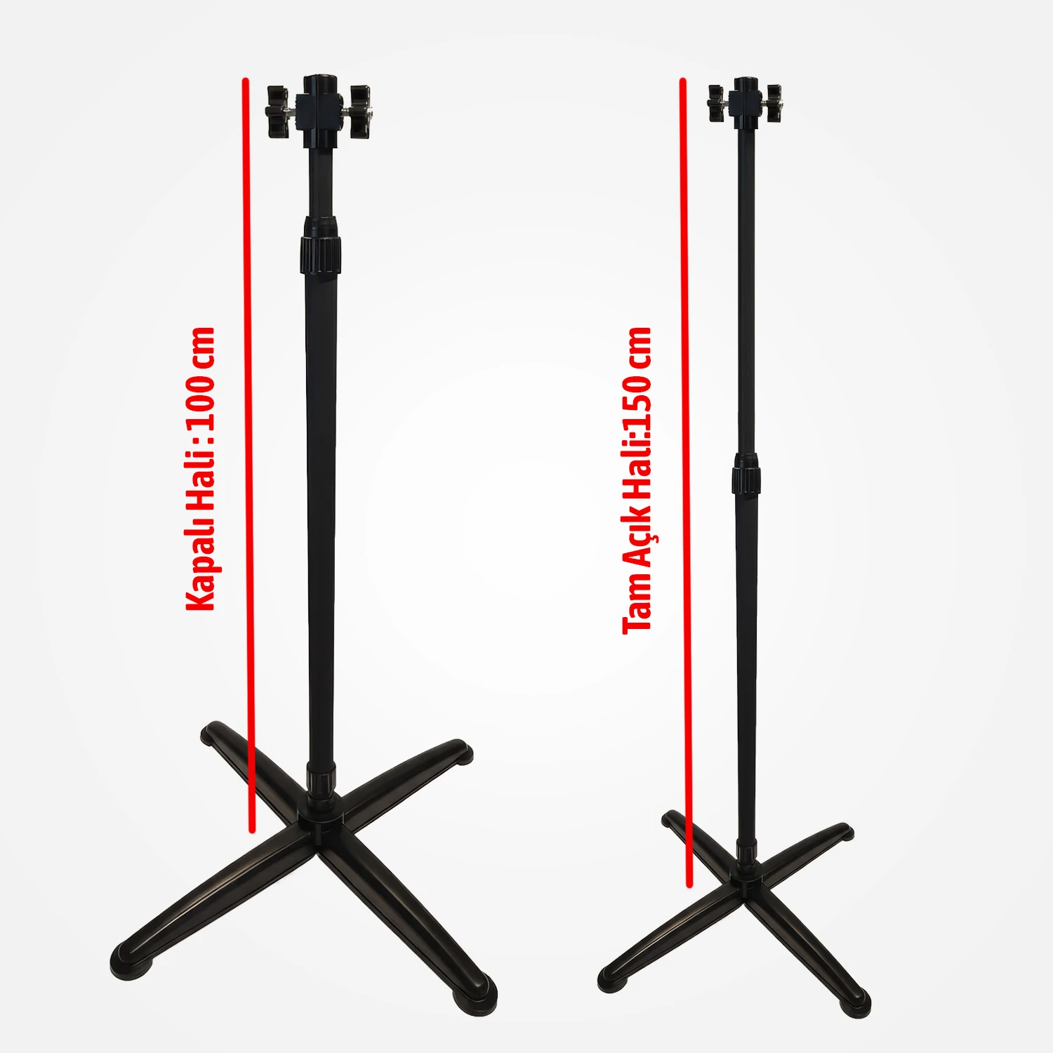 Infrared Isıtıcılar ile Uyumlu Ayarlanabilir Teleskopik Alüminyum Gövde Isıtıcı Ayağı 150 cm