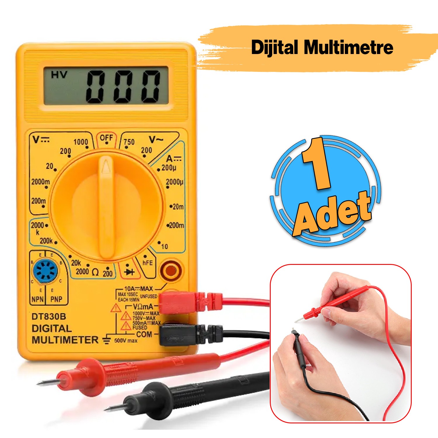 Dijital Multimeter Pens Amper Metre Dijital Pensampermetre Voltaj Dc Alternatif Akım Ölçme Ölçüm 