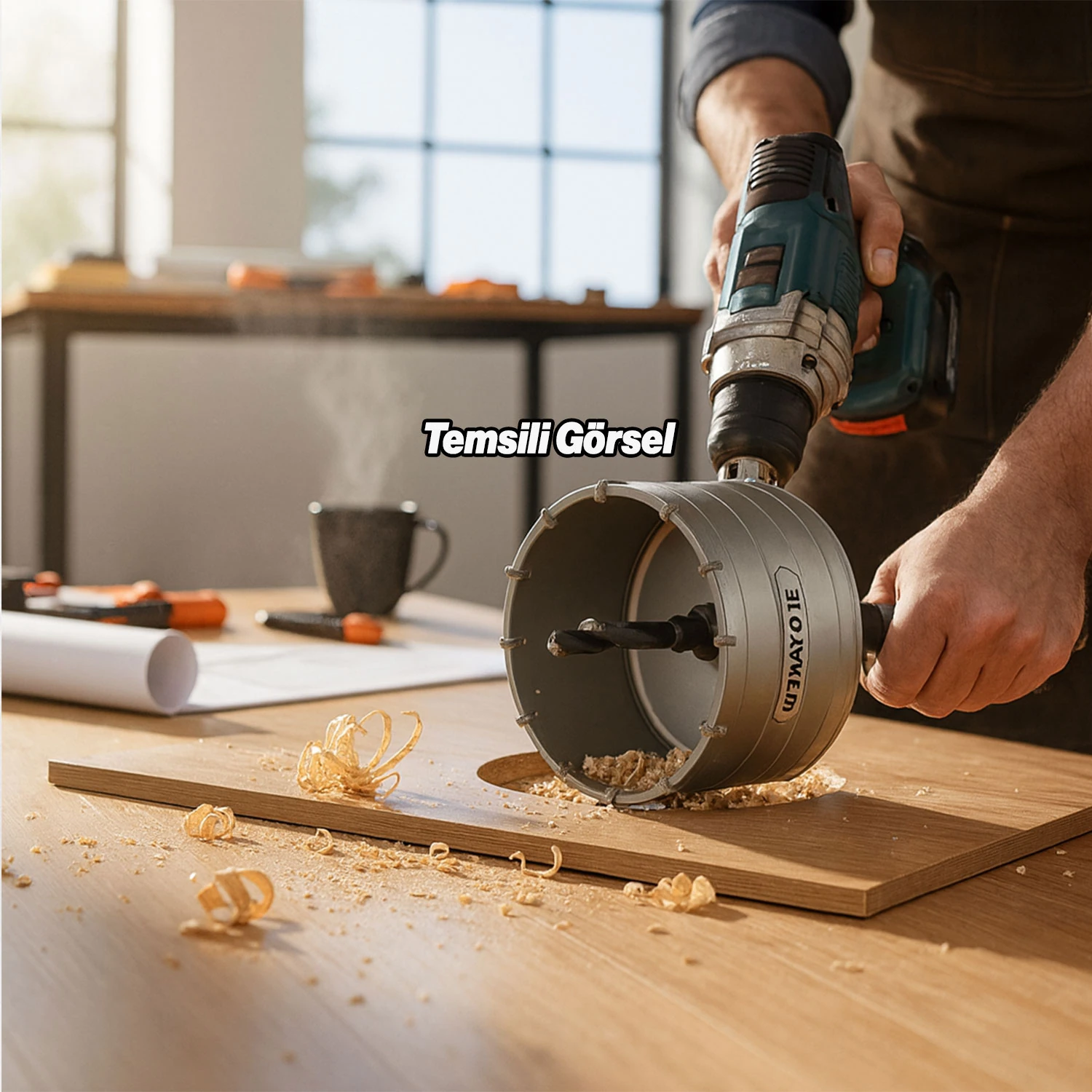 Elmas Beton Delme Pançı SDS 100MM Yüksek Dayanımlı Profesyonel Beton Delme Ucu Temiz Kesim