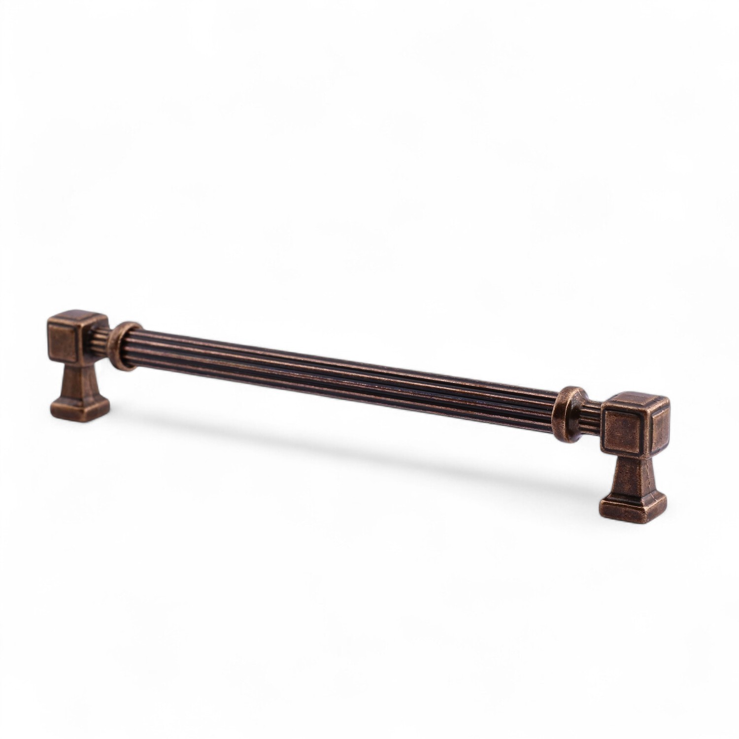 Talas 160 mm Çizgili Antik Bakır Metal Kulp Mobilya Çekmece Mutfak Dolabı Dolap Kulpları Kulb 16 cm