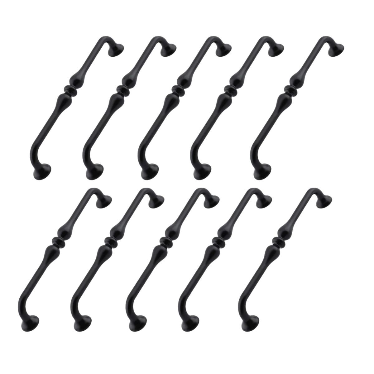 Yayık Kulp 10 ADET (160 mm 16 cm)Mobilya Mutfak Dolab Çekmece Dolap Kulpları Kapak Kulpu Kulbu Siyah
