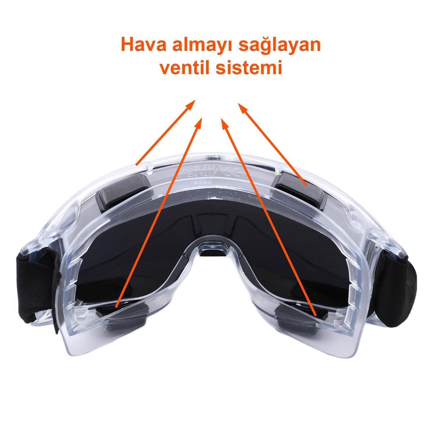 Kayak Gözlüğü Antifog Ventilli Güneş Kar Gümüş Snowboard Glasses Ekonomik Seri Gözlük