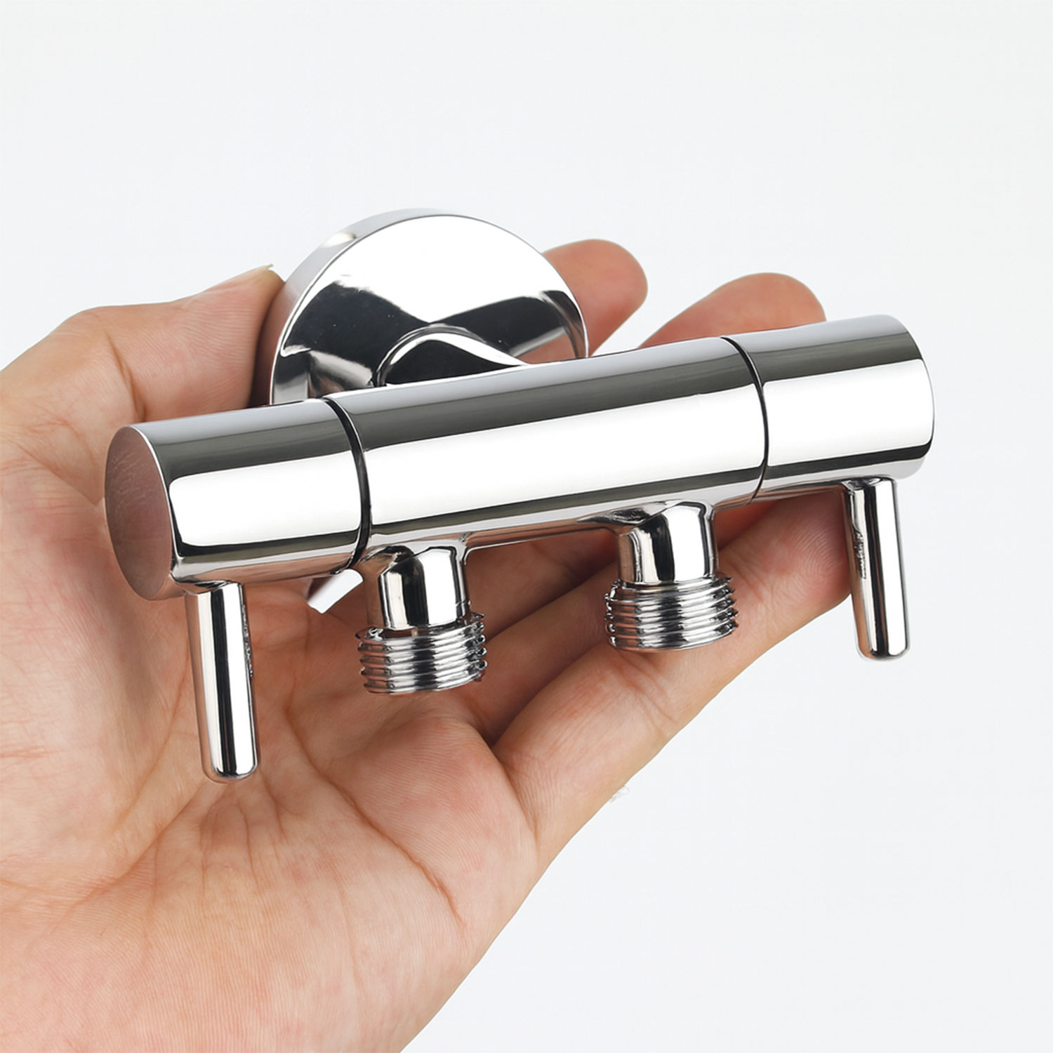 Lüks Ara Musluk Taharet Musluğu Modern Tasarım Krom Kaplama Dayanıklı Şık Banyo Tuvalet Su Musluğu