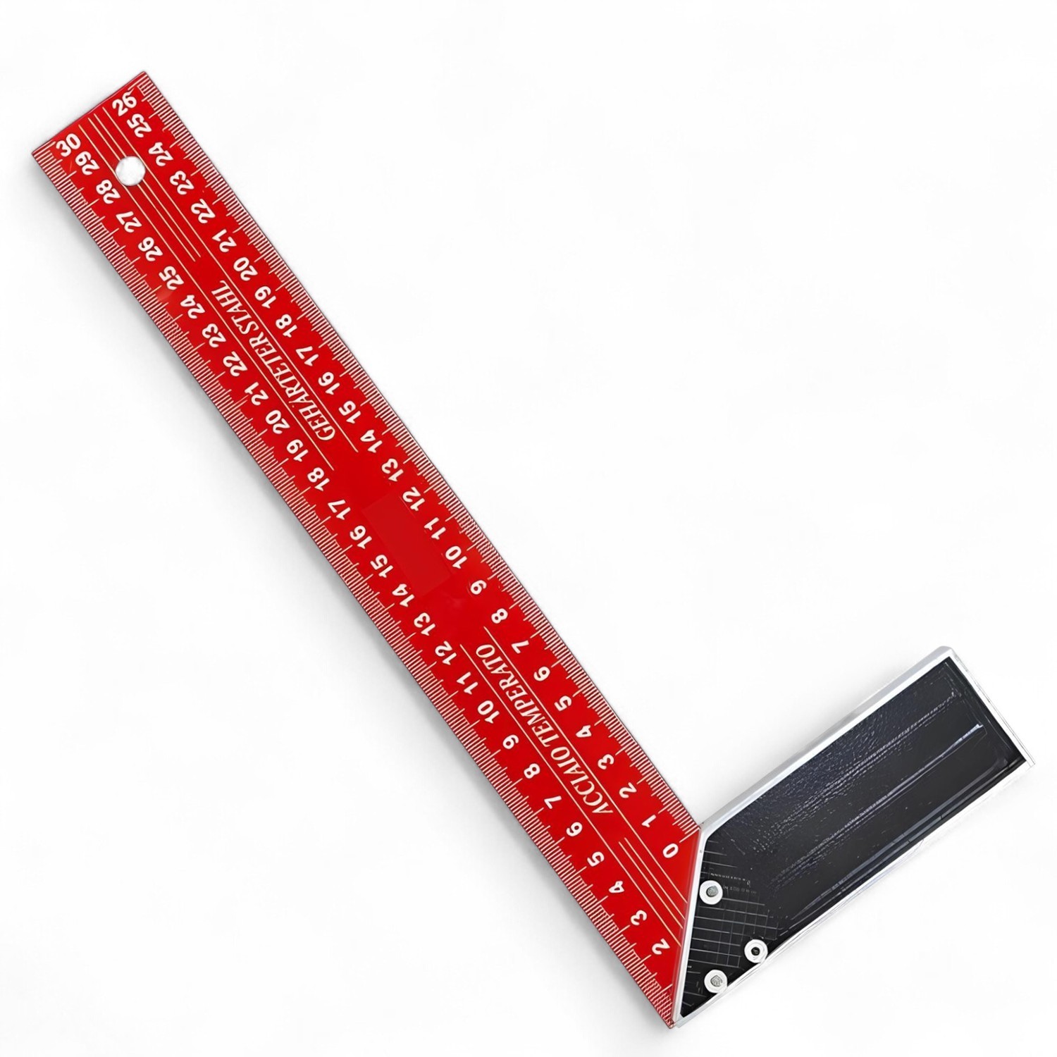300 mm 30 cm Alüminyum Marangoz Gönye Metal Gövde Açılı Ölçüm Cetveli Ahşap İnşaat Hassas Gönye