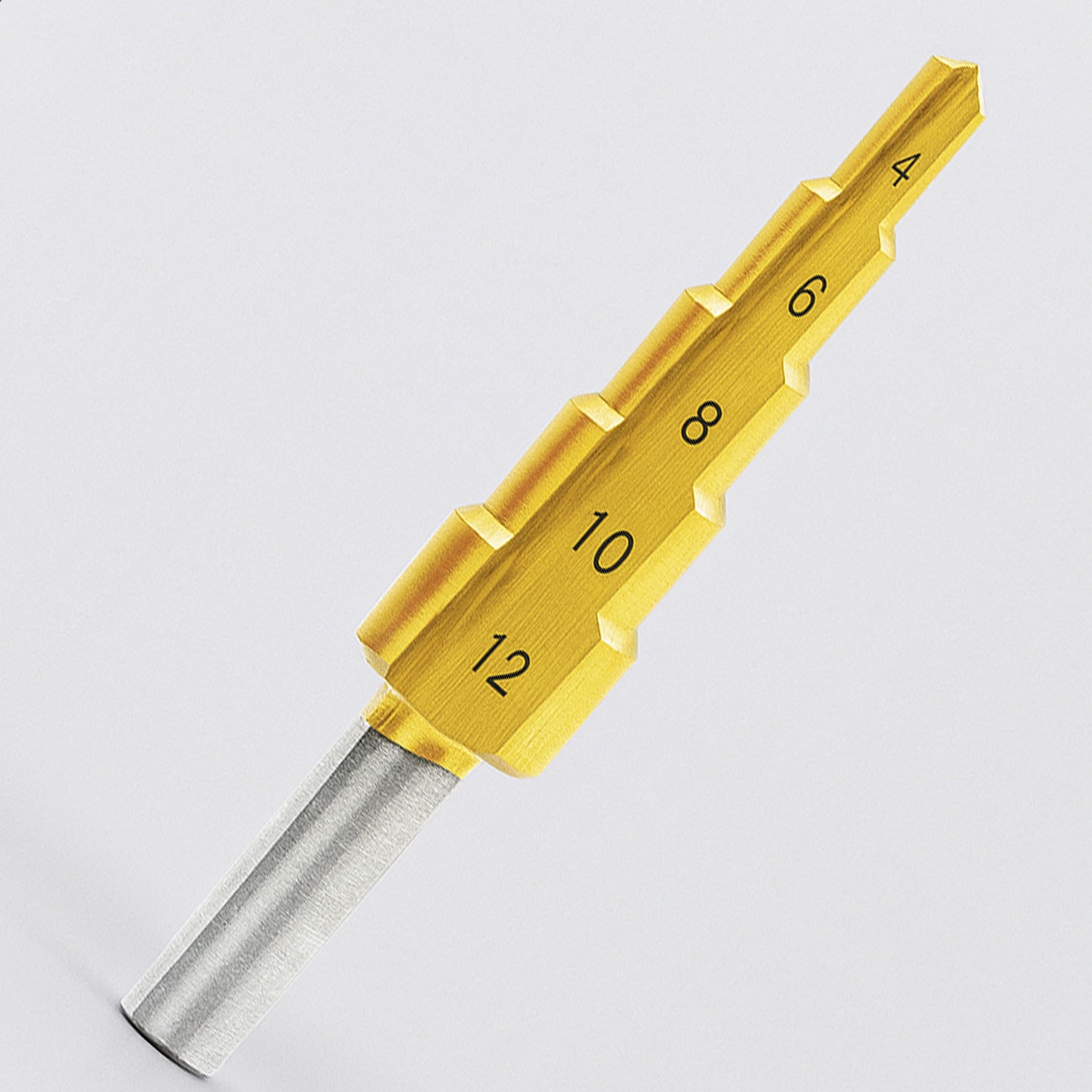 Profesyonel 4-12 mm Kademeli Matkap Ucu Titan Kaplama Metal Sac Delme HSS Konik Step Drill