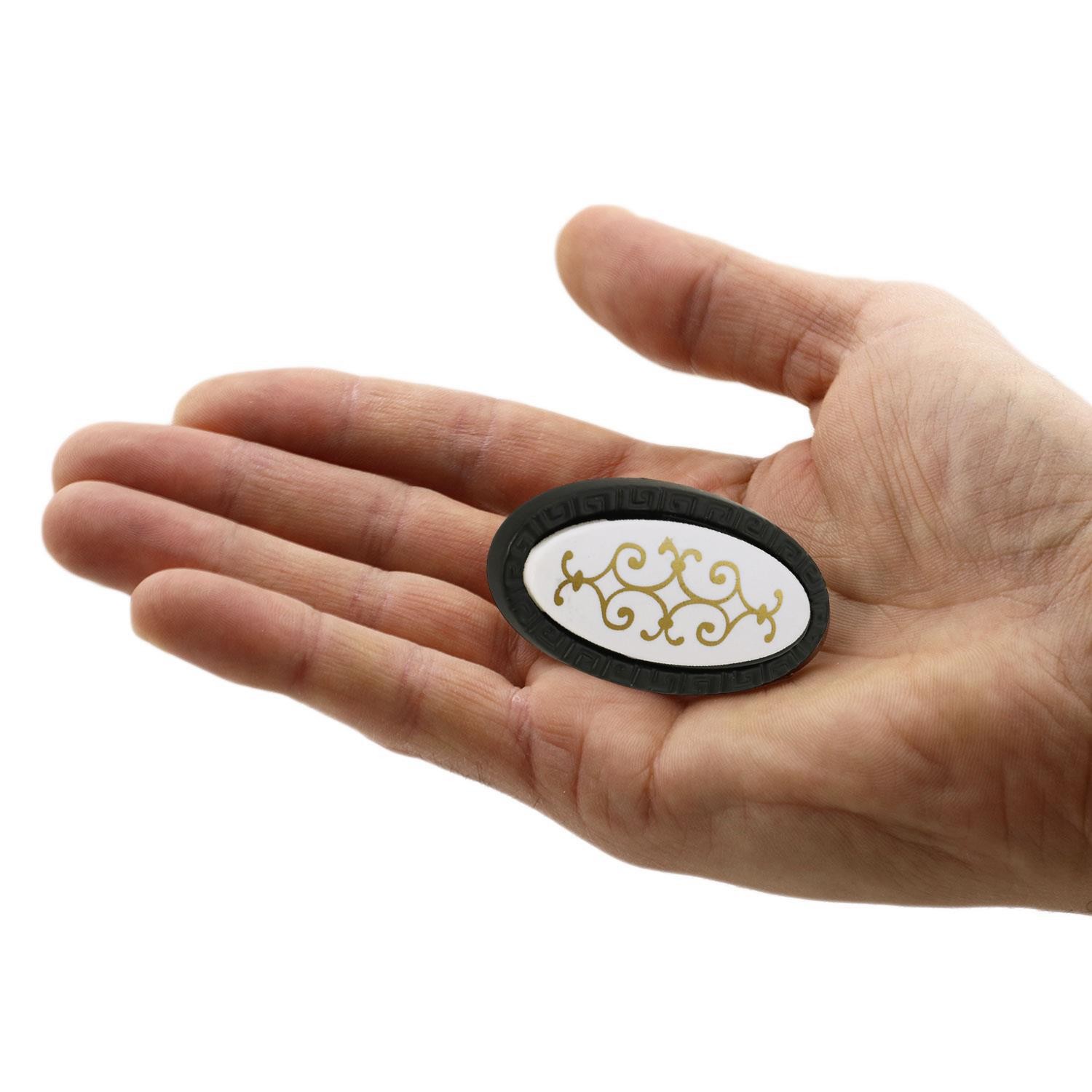 Seçil Düğme Kulp Çekmece Dolap Kapak Kulpu Kulbu Metal Siyah Gold