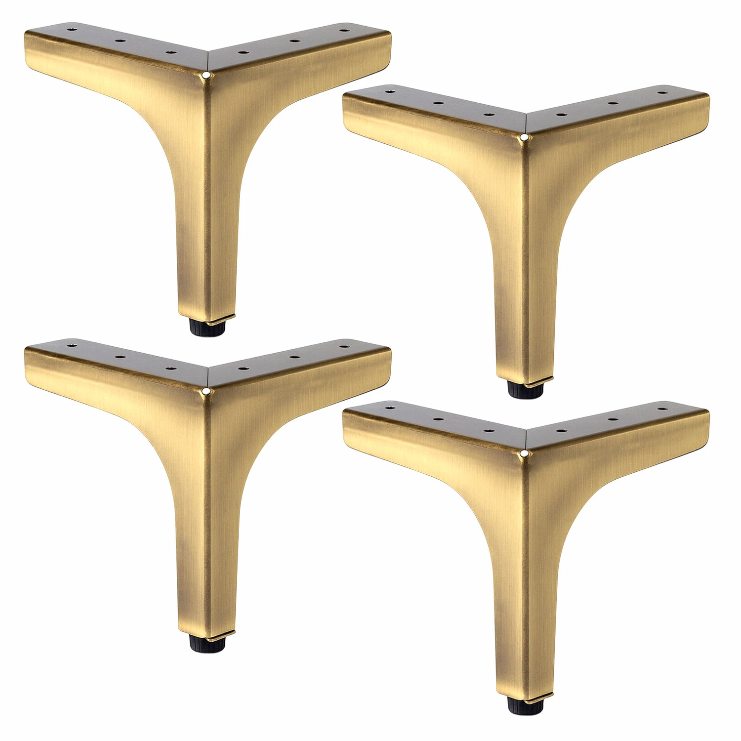 Dekor 12 cm Antik Metal Mobilya Ayağı 4 Adet Set Dayanıklı Koltuk Sehpa Masa TV Ünitesi Destek Ayağı