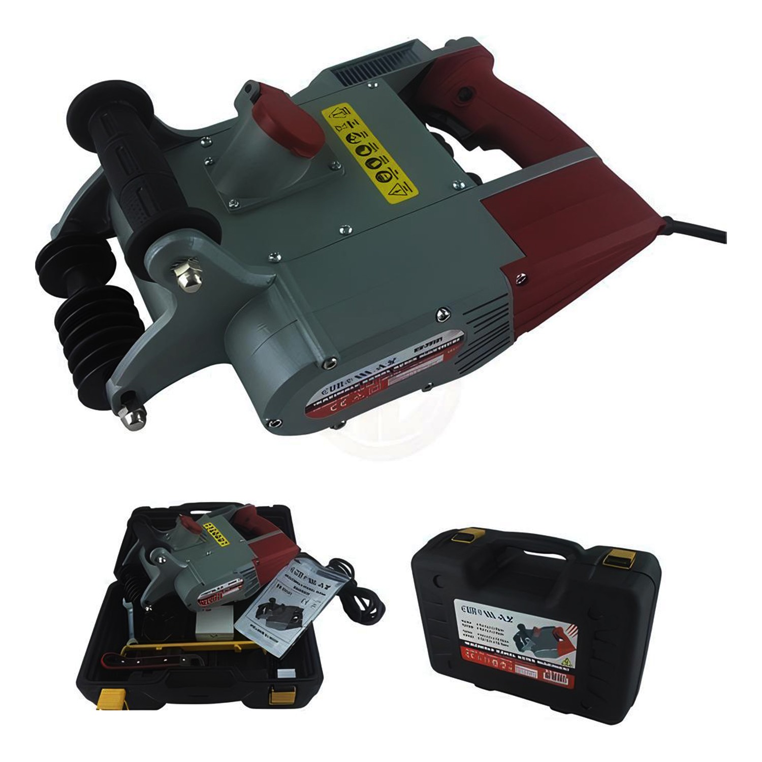 Elektrikli EX-75121 Kazımalı Tozsuz Duvar Kanal Açma Kesme Makinesi 1450 W Beton Kesici 1800 Devir