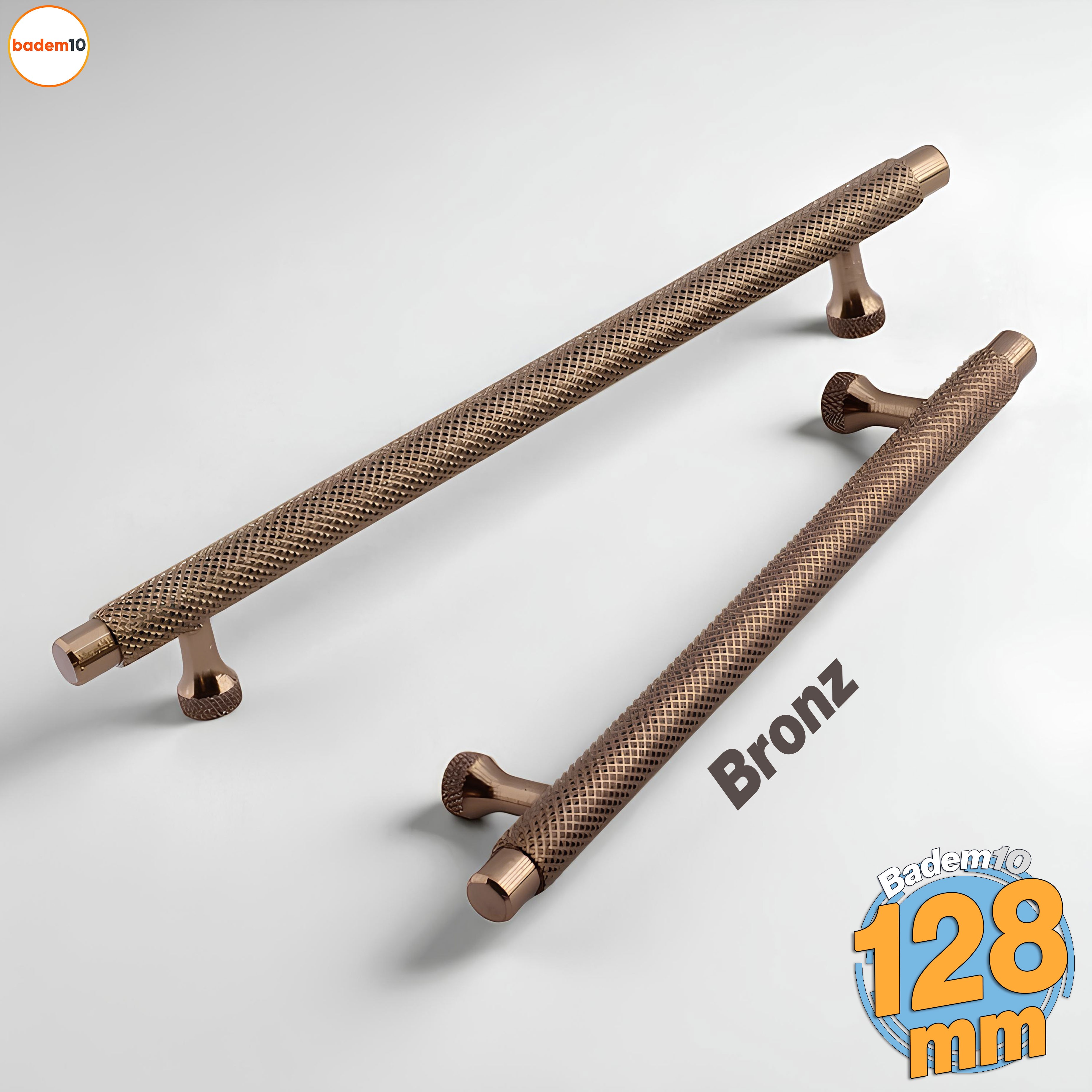Martin Bronz Metal Kulp 128 mm Mobilya Çekmece Mutfak Dolabı Dolap Modern Kapak Kulpları Grip Desen