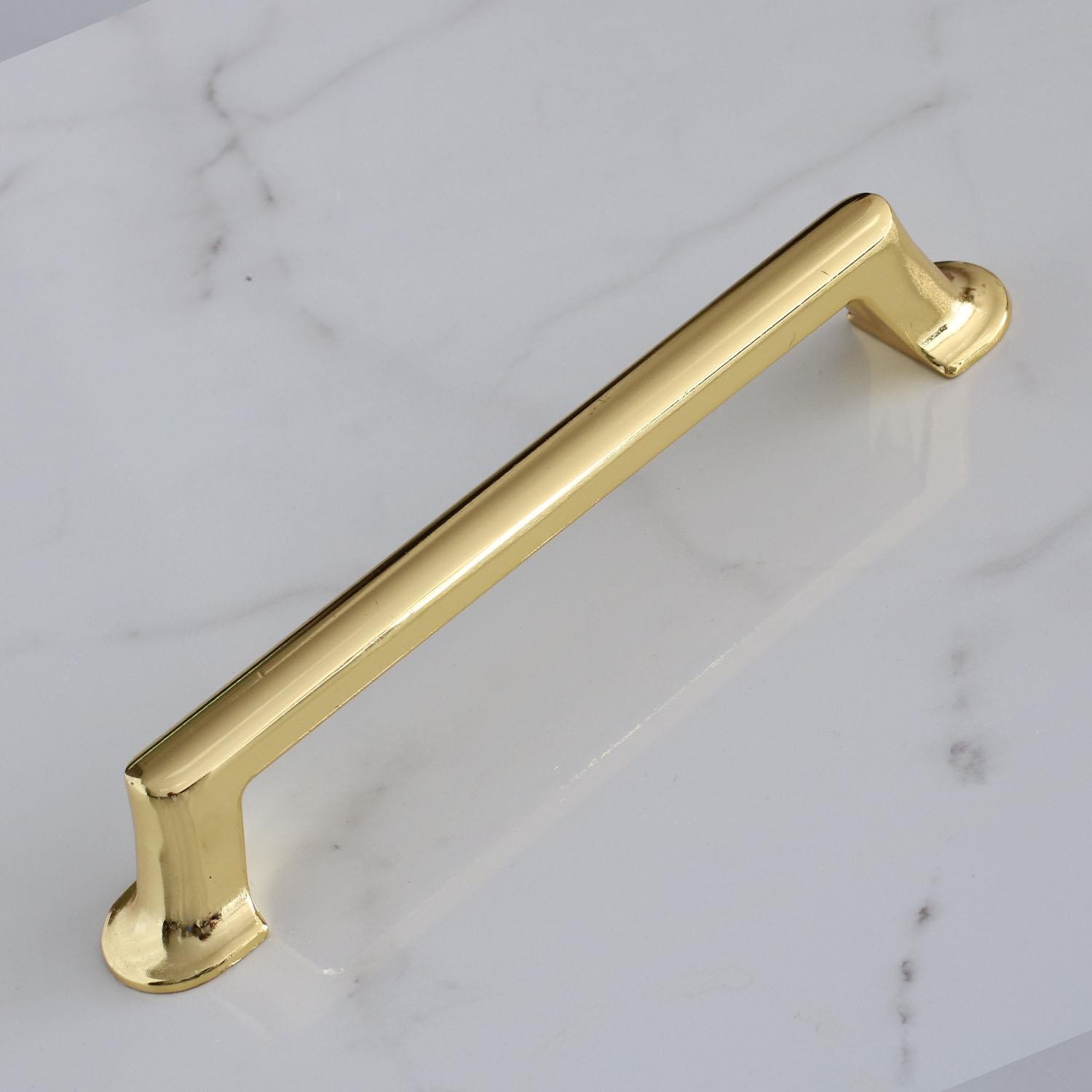 Gold Altın Metal Kulp 128 Mm-12.8 Cm Mobilya Çekmece Mutfak Dolabı Dolap Kapak Kulpları Kulbu