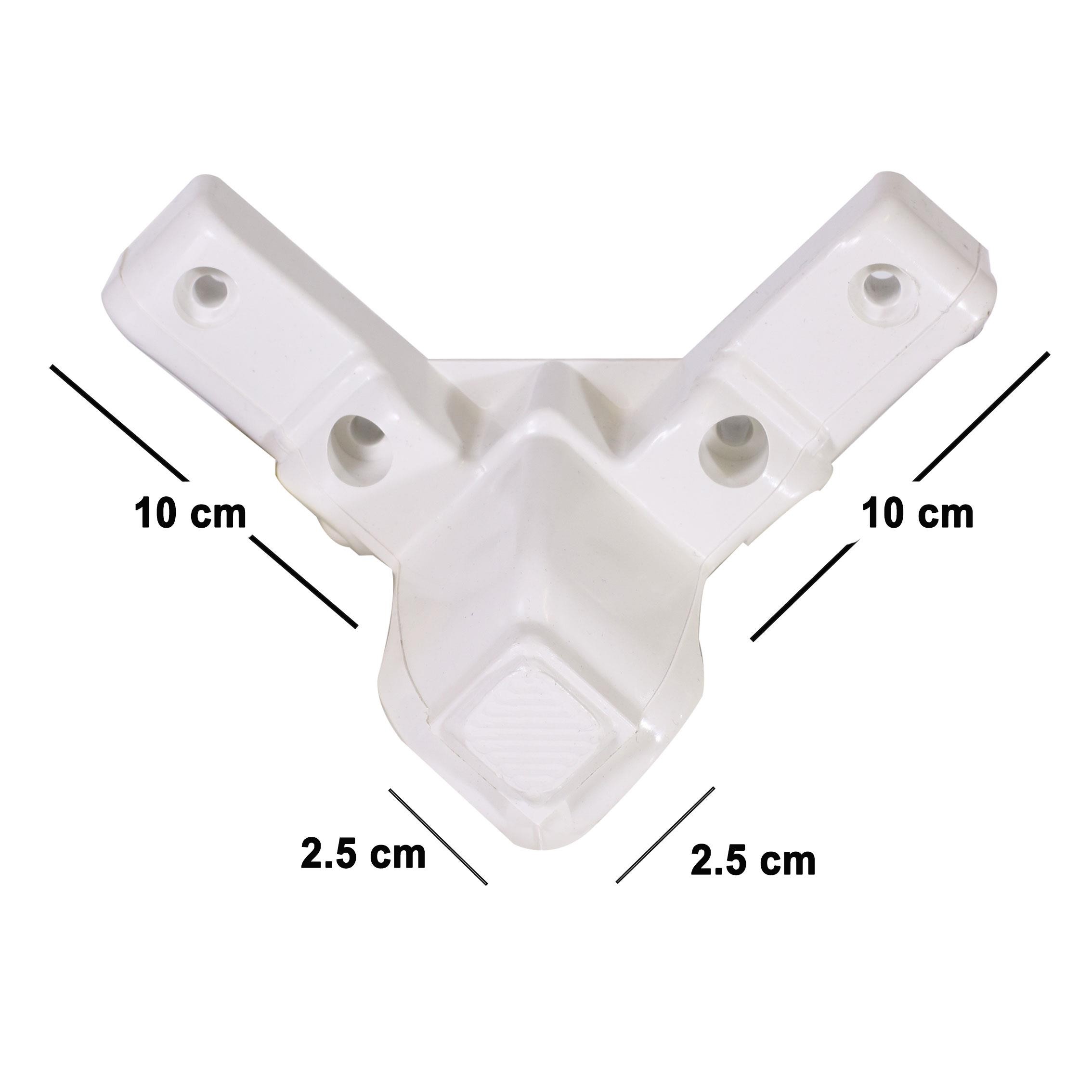 Aslan Mobilya Kanepe Masa Puf Sehpa Ayağı Baza Ayak Beyaz 9 cm (4 Adet)
