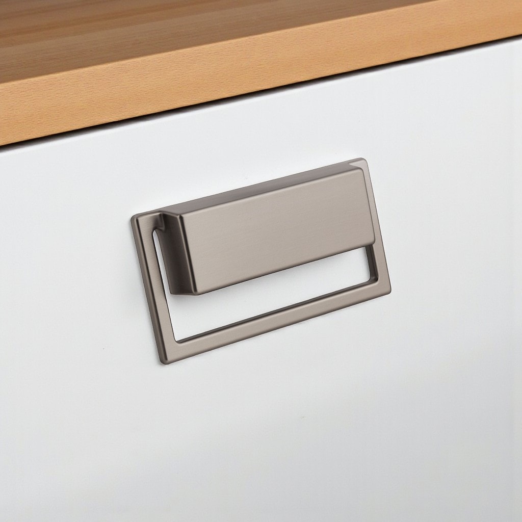 Marko Soft Füme Metal Gömme Mobilya Kulp Modern Dolap ve Çekmece Dayanıklı Dekoratif Kulplar