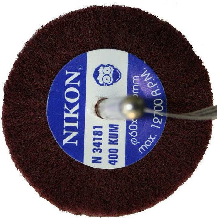 Nikon Saplı Mop Mob Keçe Zımpara 40-60 mm 80-120-240-320-400 Kum