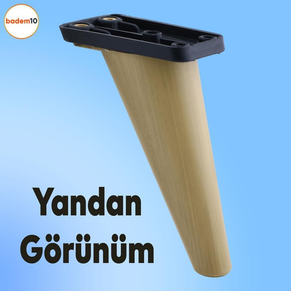 Regnum 6'lı Set Mobilya TV Ünitesi Çekyat Koltuk Kanepe Destek Ayağı 16 cm Kahve Ayak M8 Civatalı