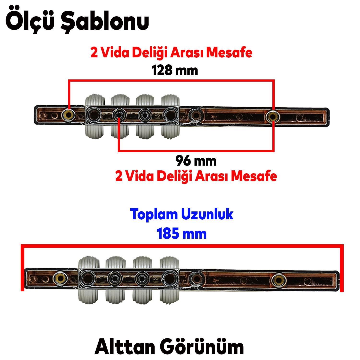 Büyük Icon Mobilya Çekmece Mutfak Dolap Dolabı Kulpu Kulbu Krom Sert Plastik Kulpları 96 Mm 128 Mm