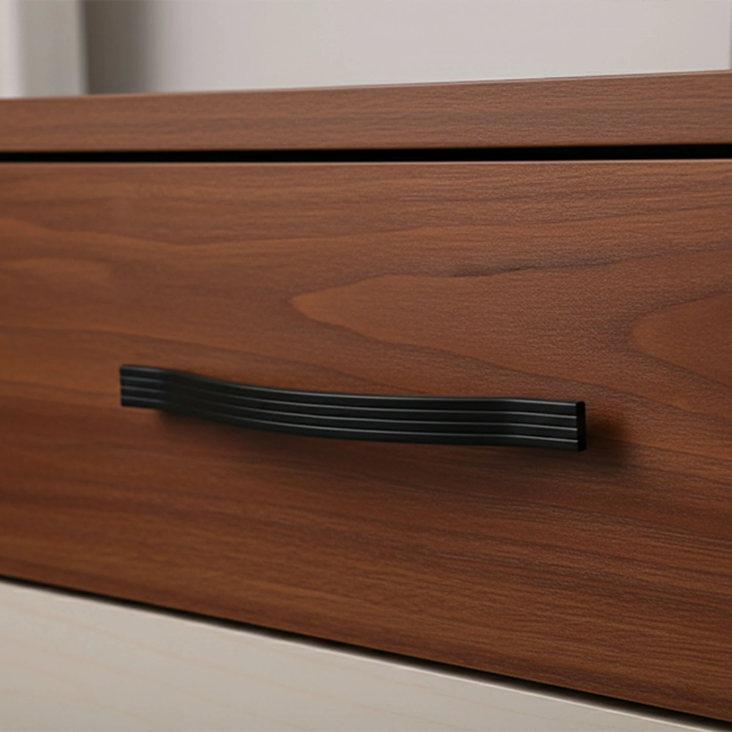 Akasya 224 mm Siyah Çizgili Metal Kulp Mobilya Çekmece Dolap Kapak Kulpu Paslanmaz Kulpları