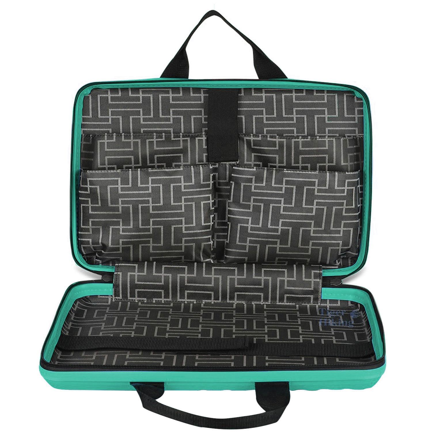 Laptop Çantası Kırılmaz Su Geçirmez Notebook Dizüstü Bilgisayar Taşıma Turkuaz 40x30 Cm 16 İnç