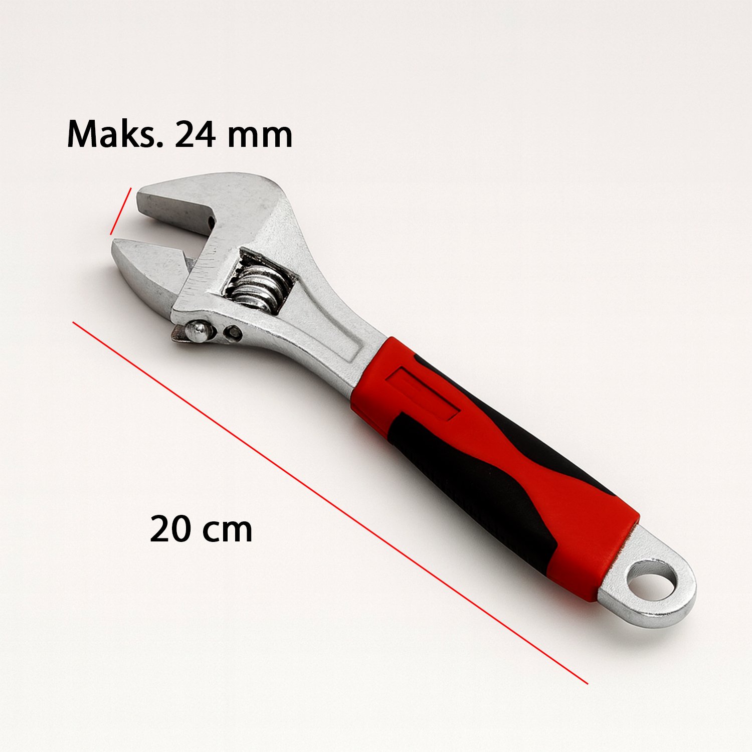 8 İnç 200 Mm 20 Cm Kurbağacık Mengene Metal Sabitleme İngiliz Anahtarı Kurbacık