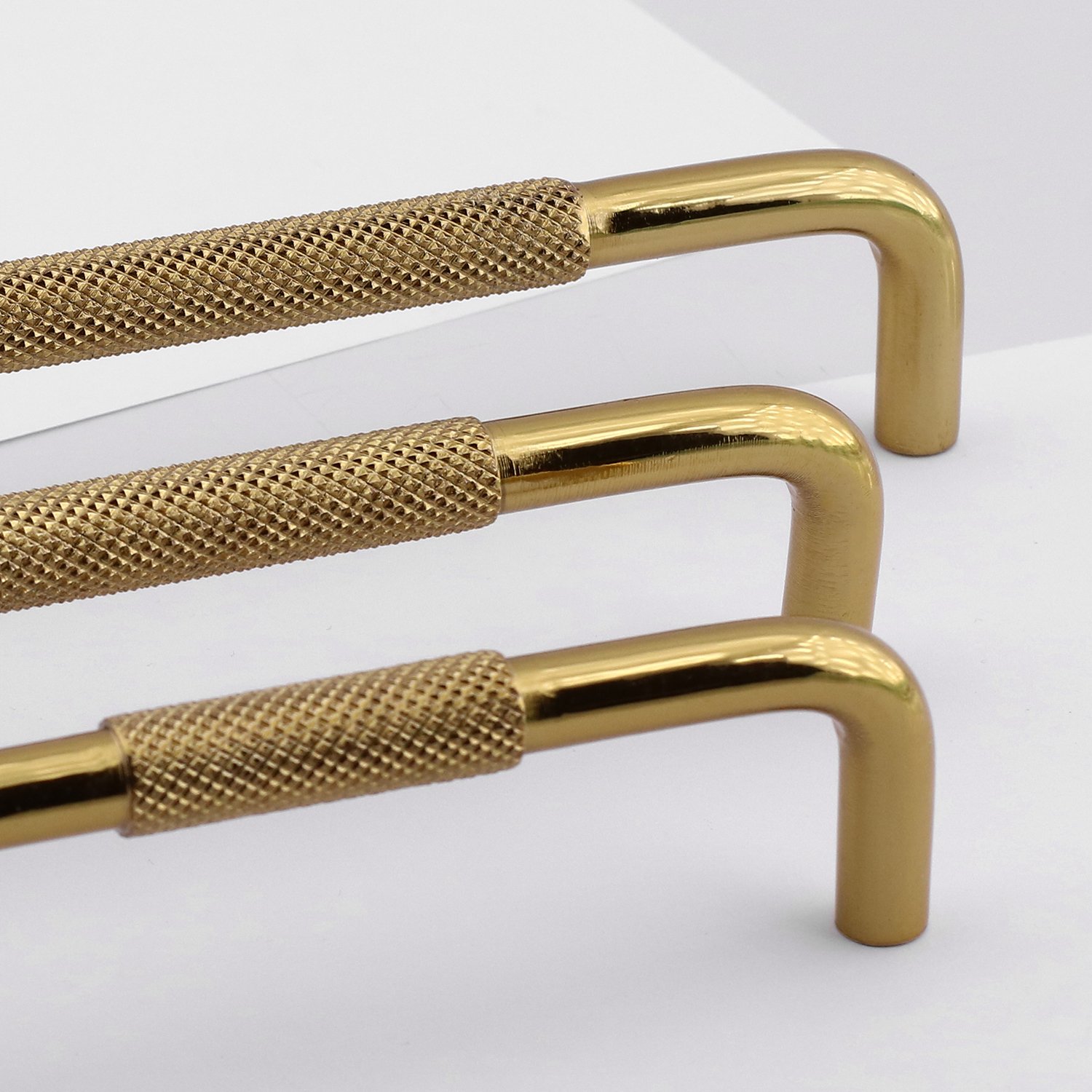 Tırtıklı Altın Gold Metal Kulp 128 mm 12.8 cm Mobilya Çekmece Dolap Dolabı Modern Kapak Kulpları
