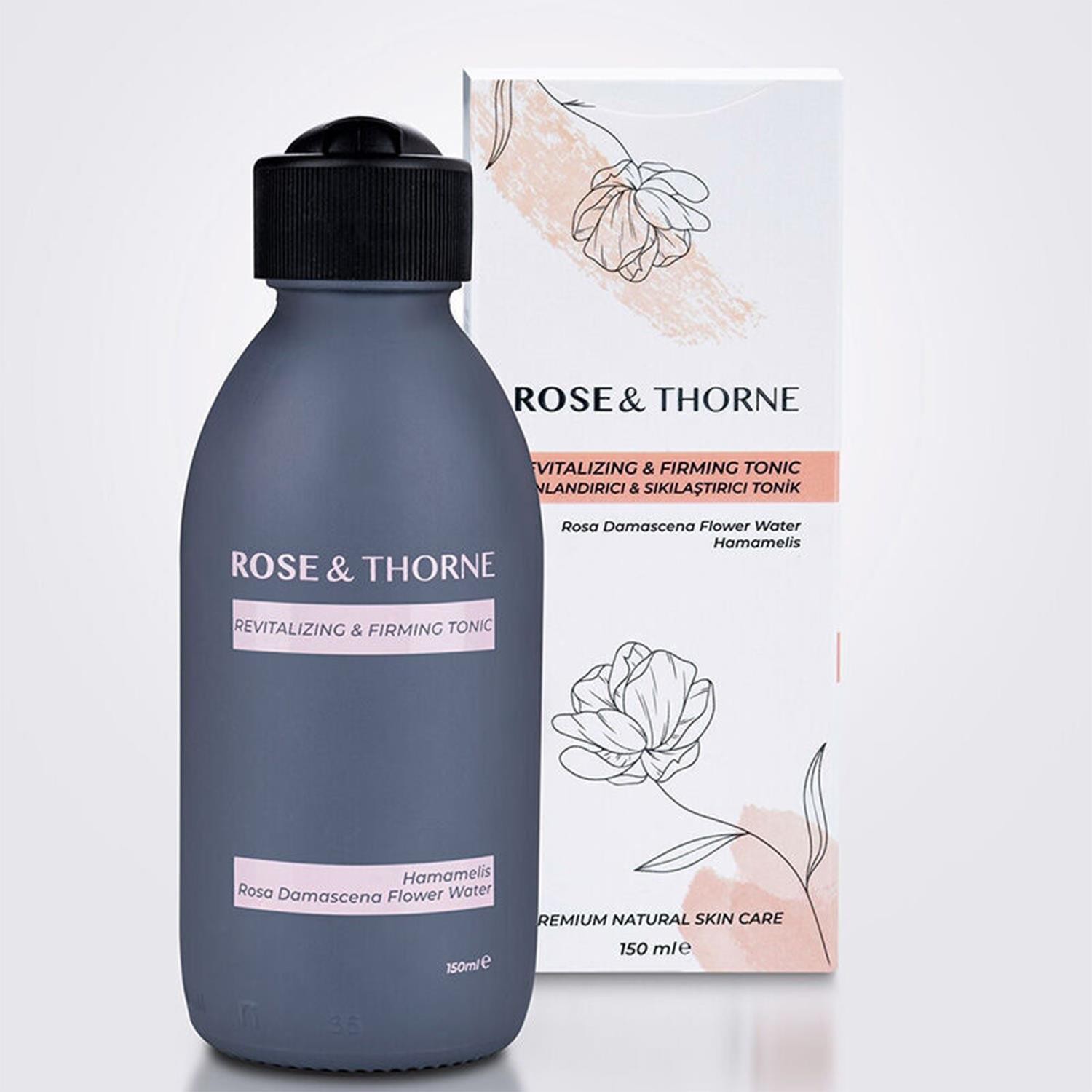 Rose Thorne Tonik 150 Ml Canlandırıcı ve Sıkalıştırıcı Makyaj Temizleme Hamamelis Gül Suyu Tonic