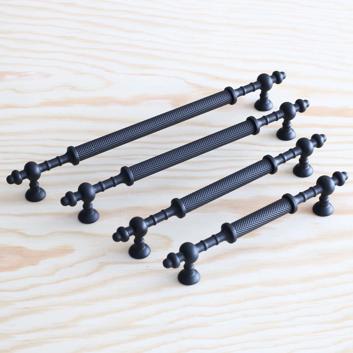 Ladin Siyah Metal Kulp 256 mm (25.6 cm) Mobilya Dolap Kapak Kulpları Kulbu Çekmece Mutfak Dolabı