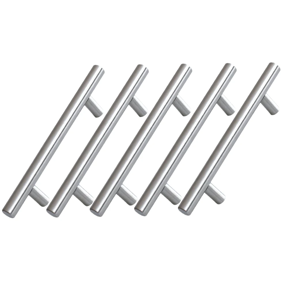 5 ADET RoseMary İnox Metal Kulp 96 mm ( 9.6 cm ) Mobilya Mutfak Çekmece Dolap Kapak Kulpu Kulbu