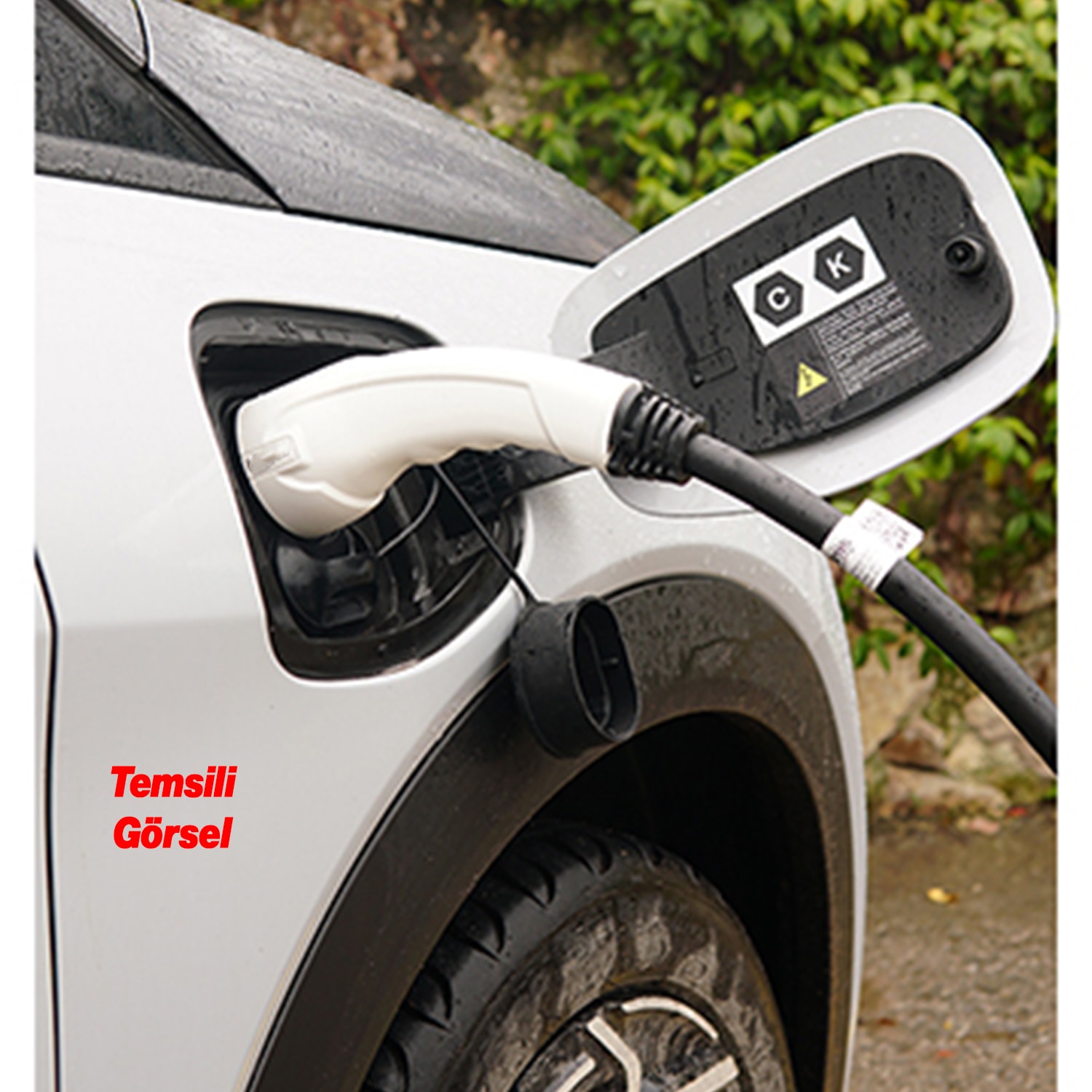 (5 Metre) Araç Şarj Kablosu 22 kW 3 Faz Type-2 Soket Elektrikli Çift taraflı Soketli Tak Çıkart