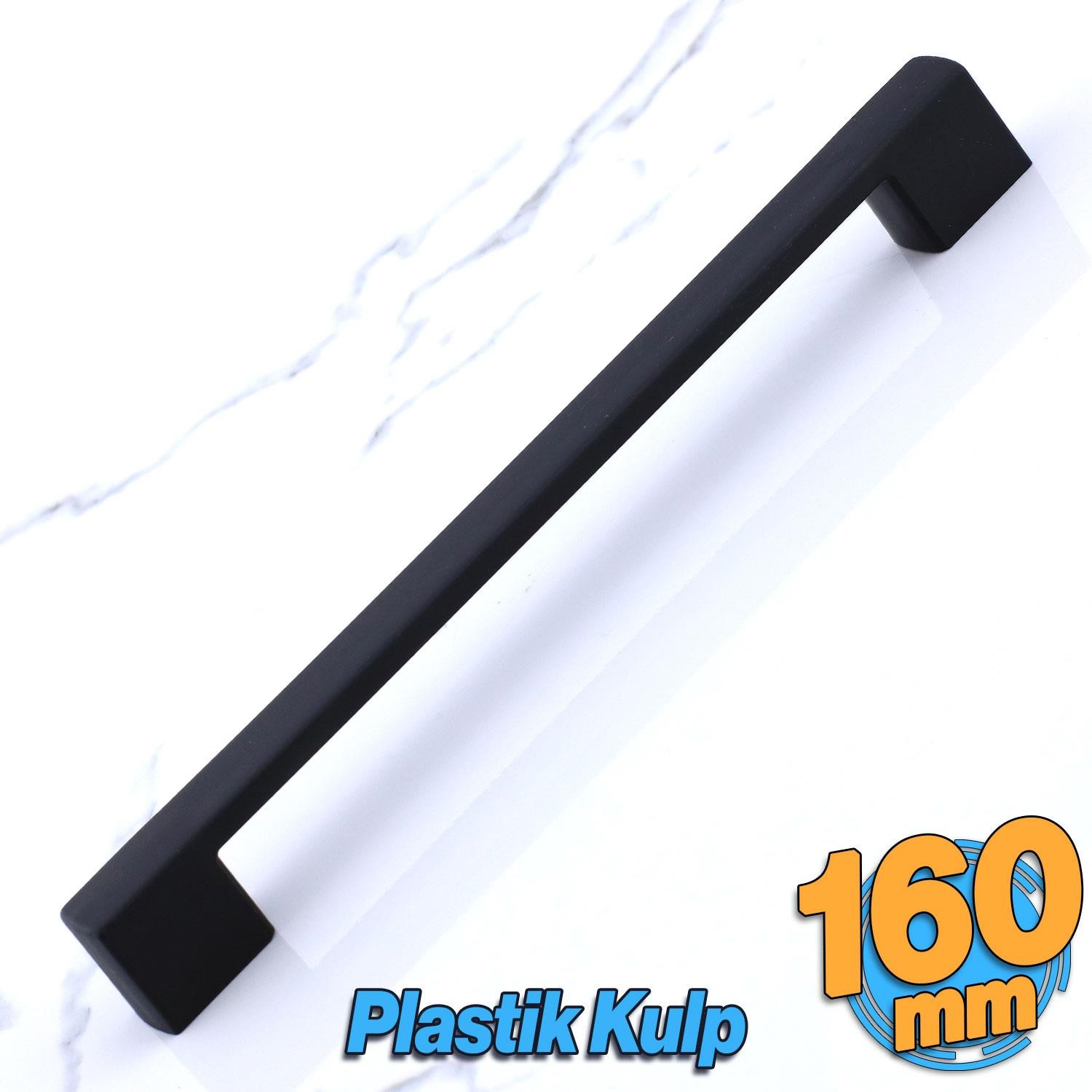 Gölcük 160 mm (SERT PLASTİK) Kulp Siyah Mobilya Çekmece Mutfak Dolap Dolabı Kulpu Kulbu Kulpları