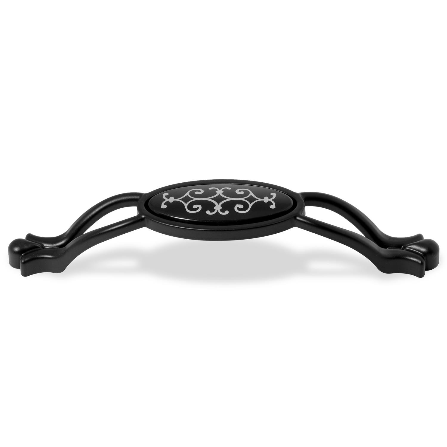 Erdem Çekmece Dolap Dolabı Kulpu Kulbu Siyah Metal Kulpları (128 MM-12.8 CM) (4 ADET) Mobilya Mutfak