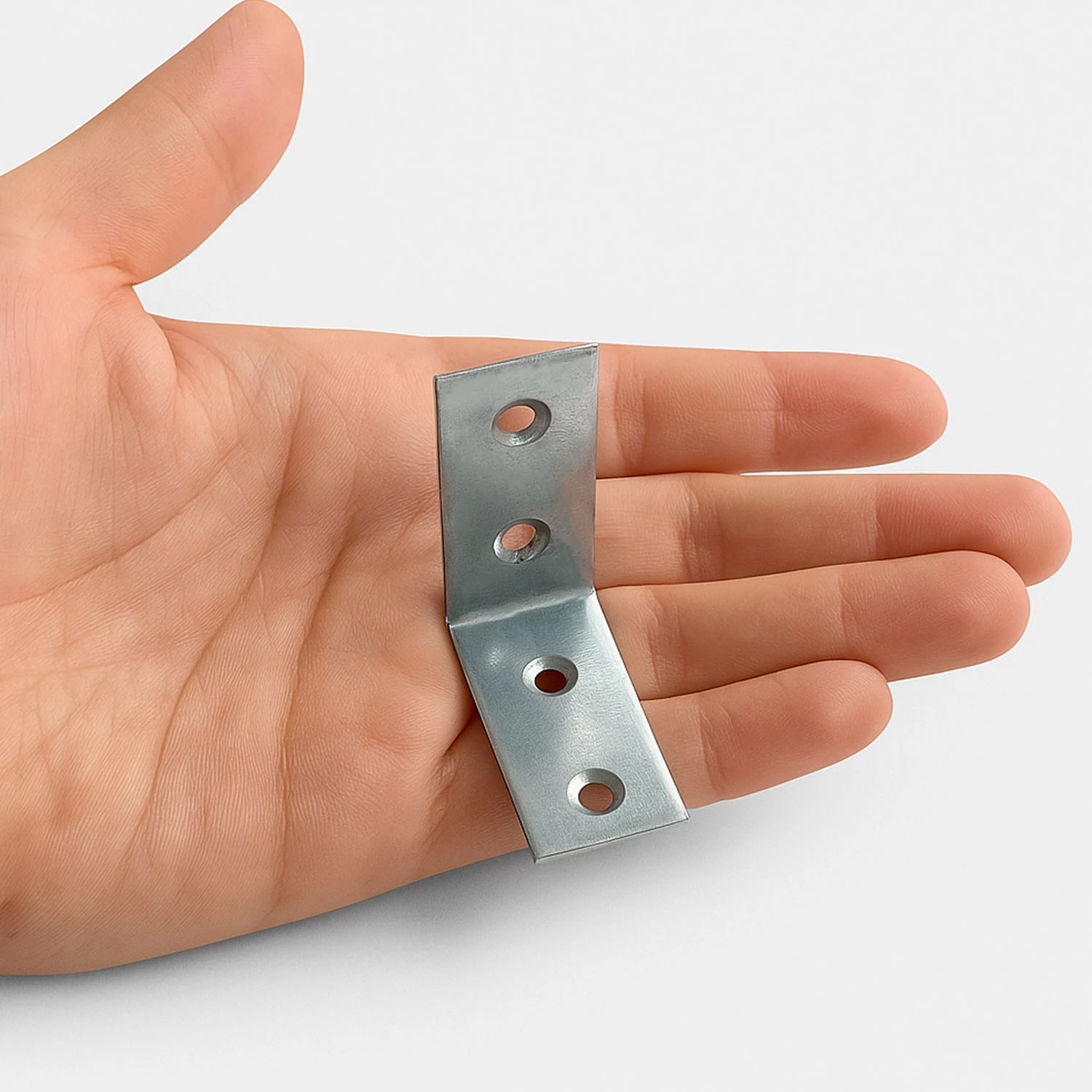 Metal L Demiri 20x40x40 mm (25 ADET)  Raf Köşe Sabitleme Aparatı Mobilya Bağlantı Destek Seti